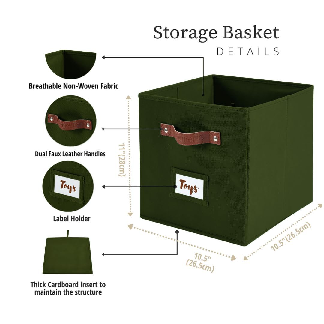 Storage Bins Cube Storage Bin with Labels (6 Count)