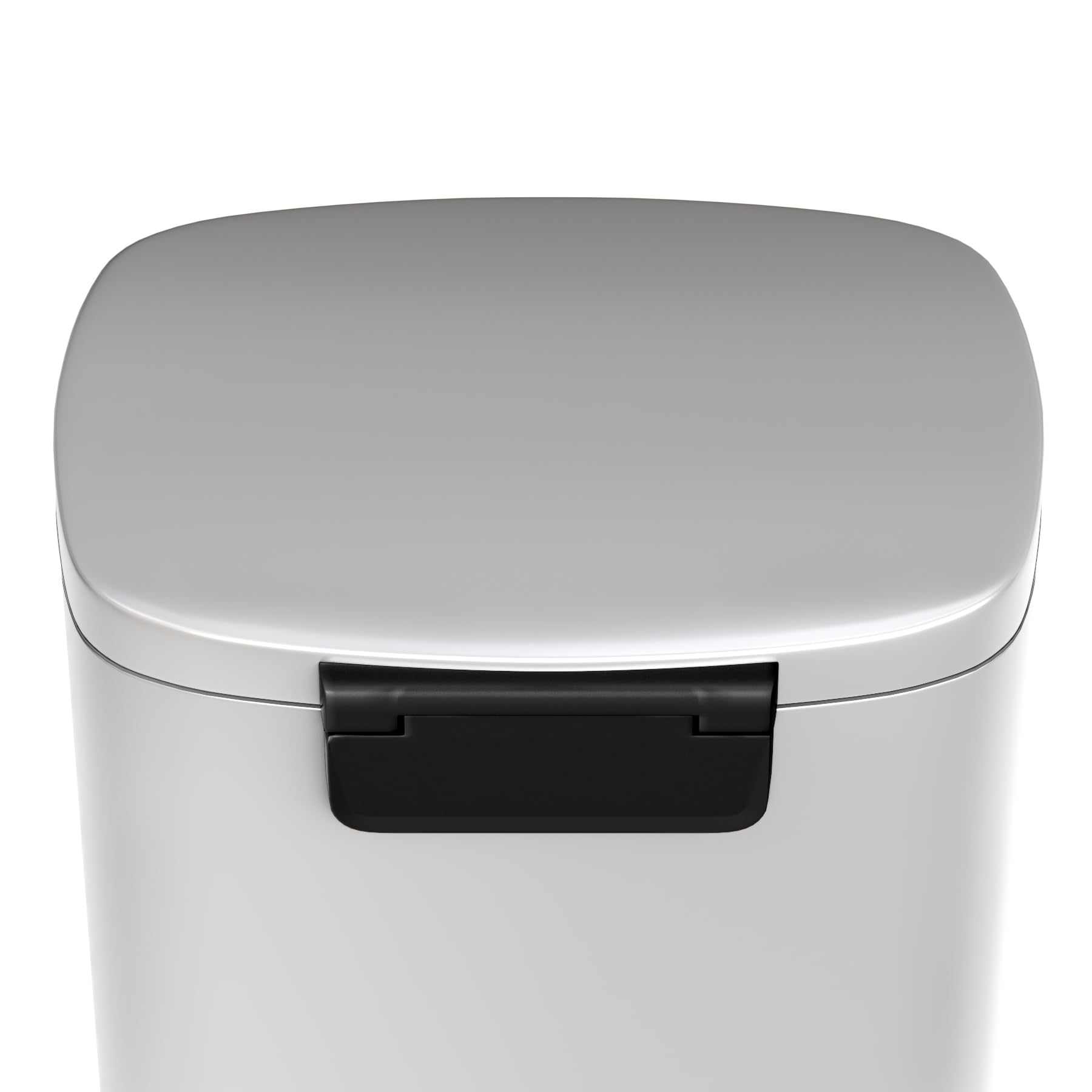 13 gal 50 L Metal Kitchen Trash Can with Lid