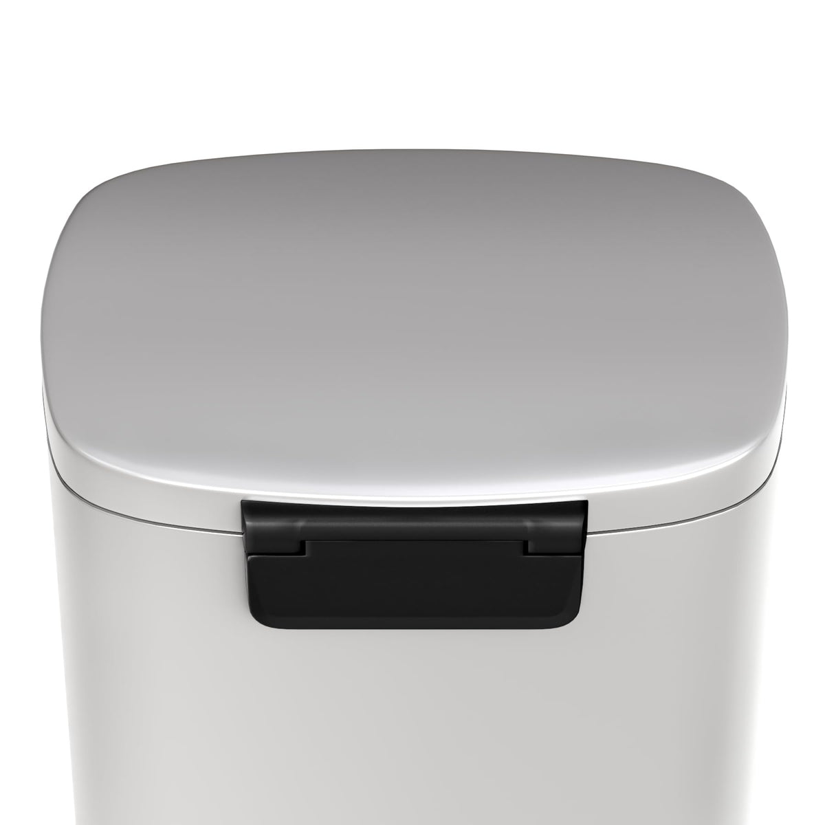 13 gal 50 L Metal Kitchen Trash Can with Lid
