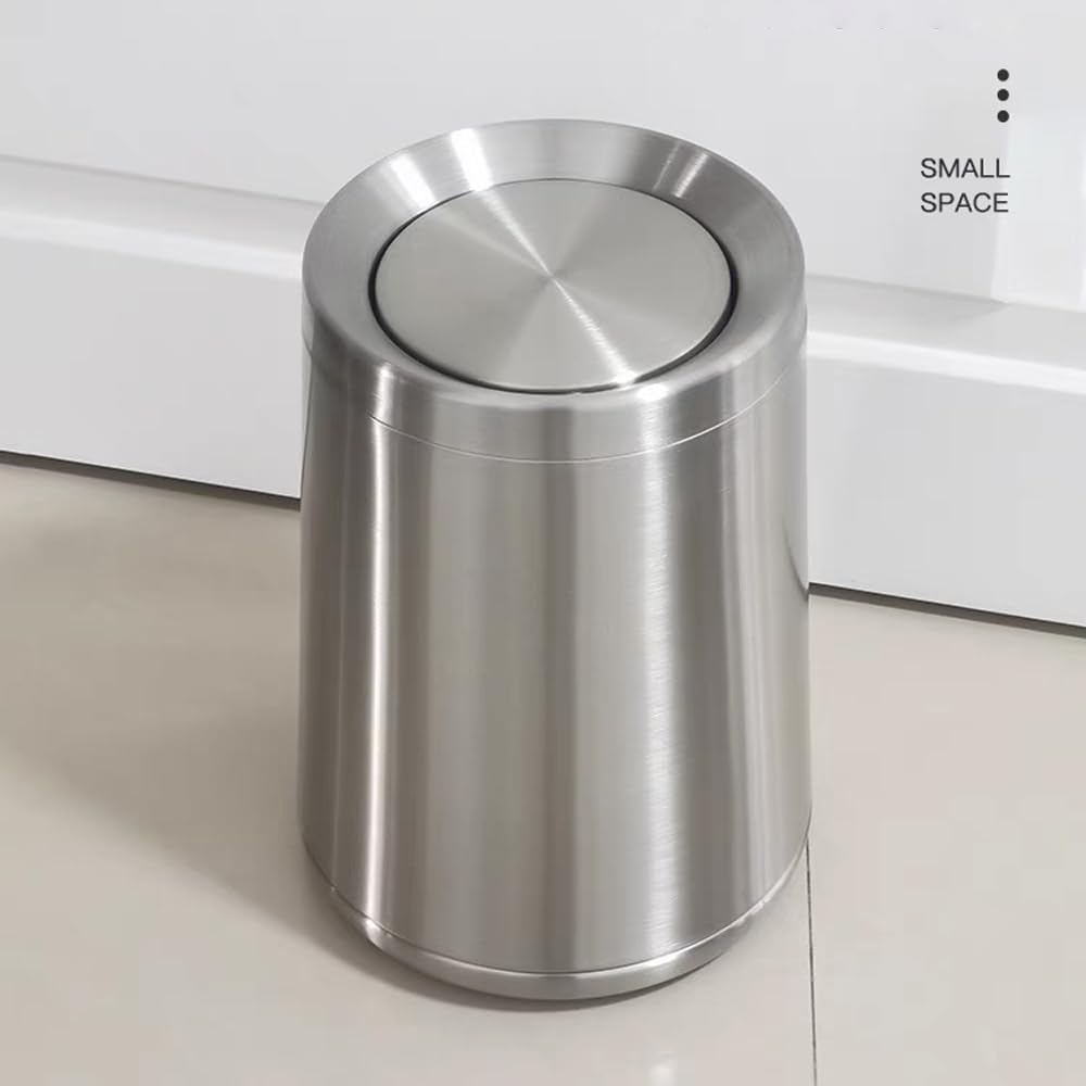 2.1 Gallon Bathroom Trash Can with Lid