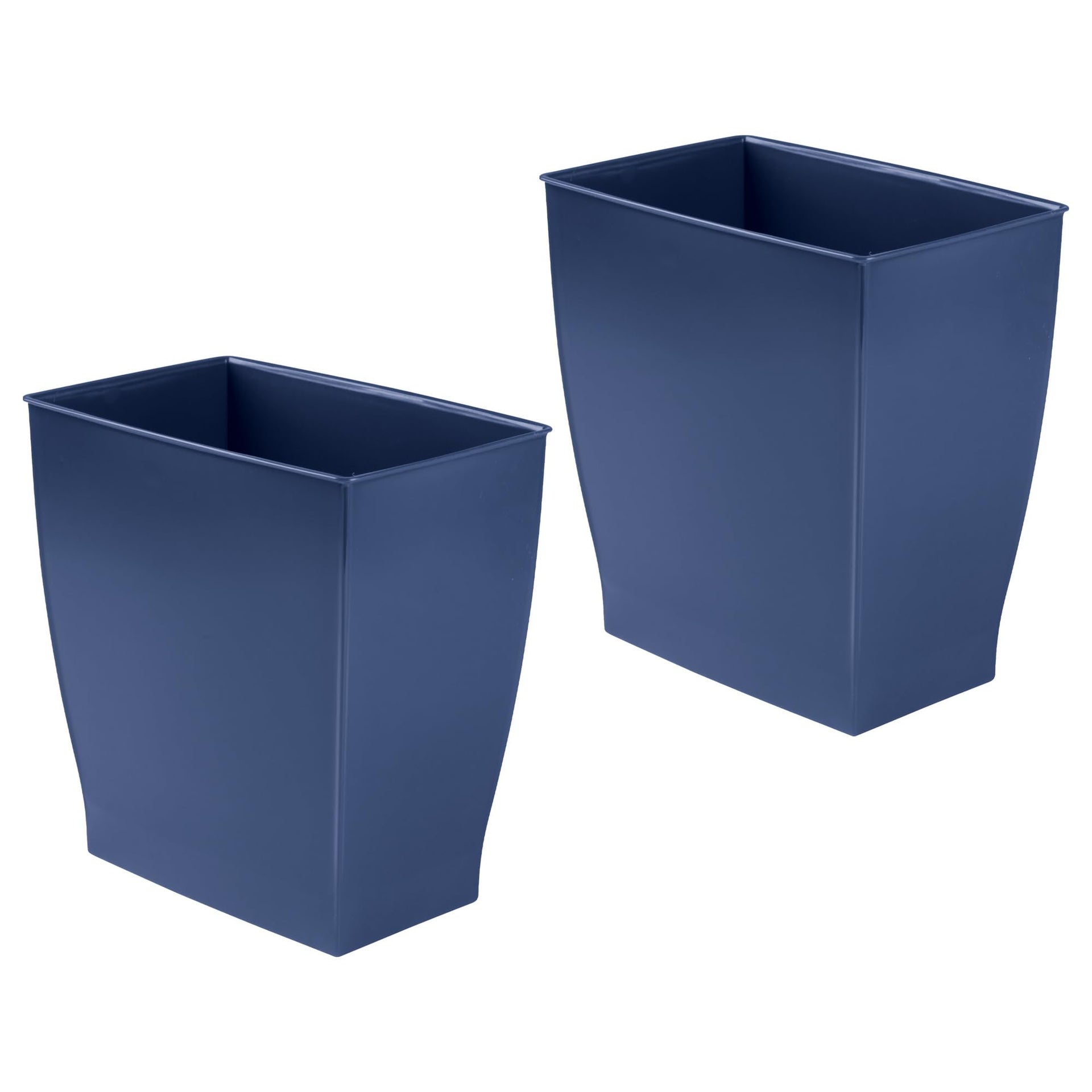 Small Plastic Bathroom Trash Can (2 Count)