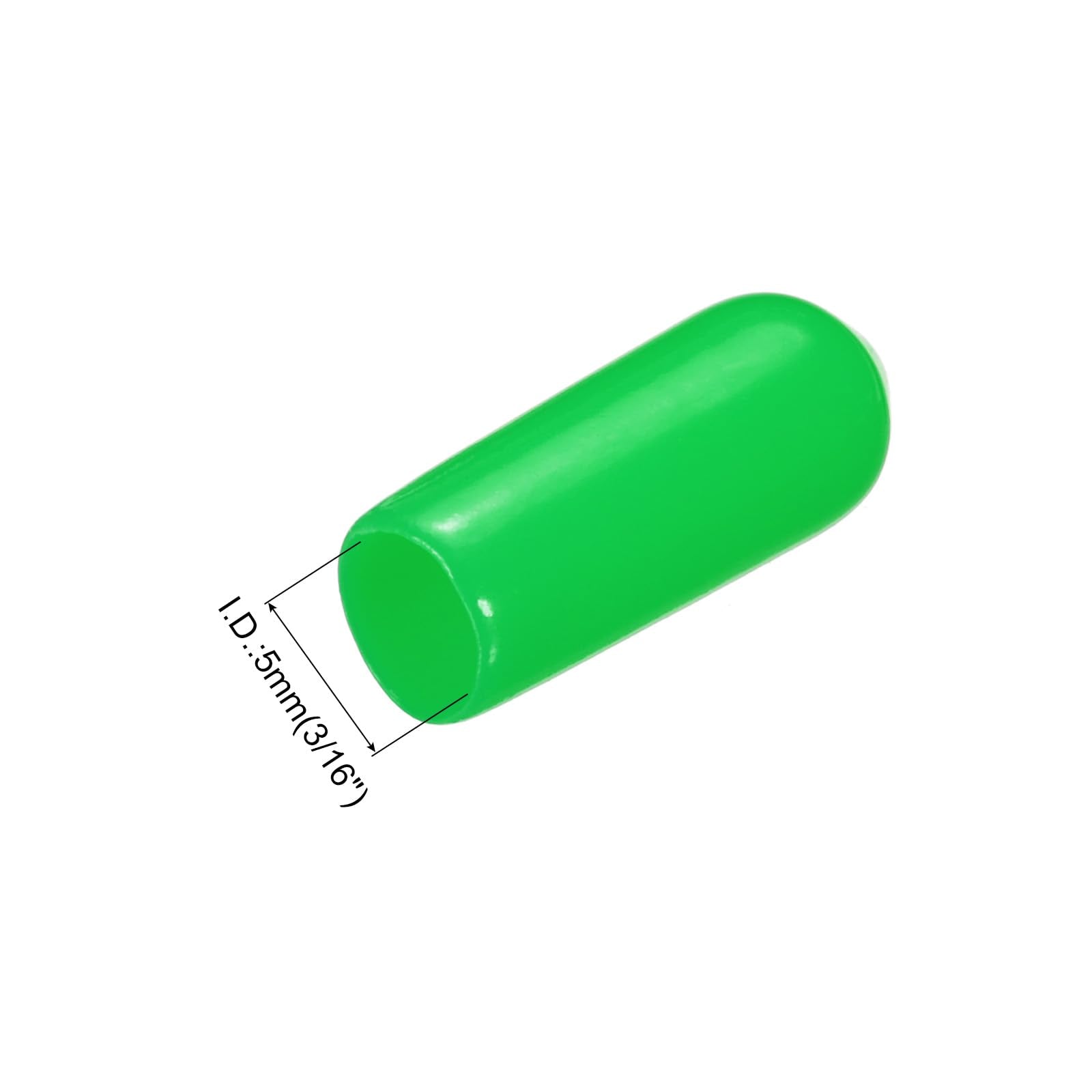 20pcs Rubber End Caps 5mm