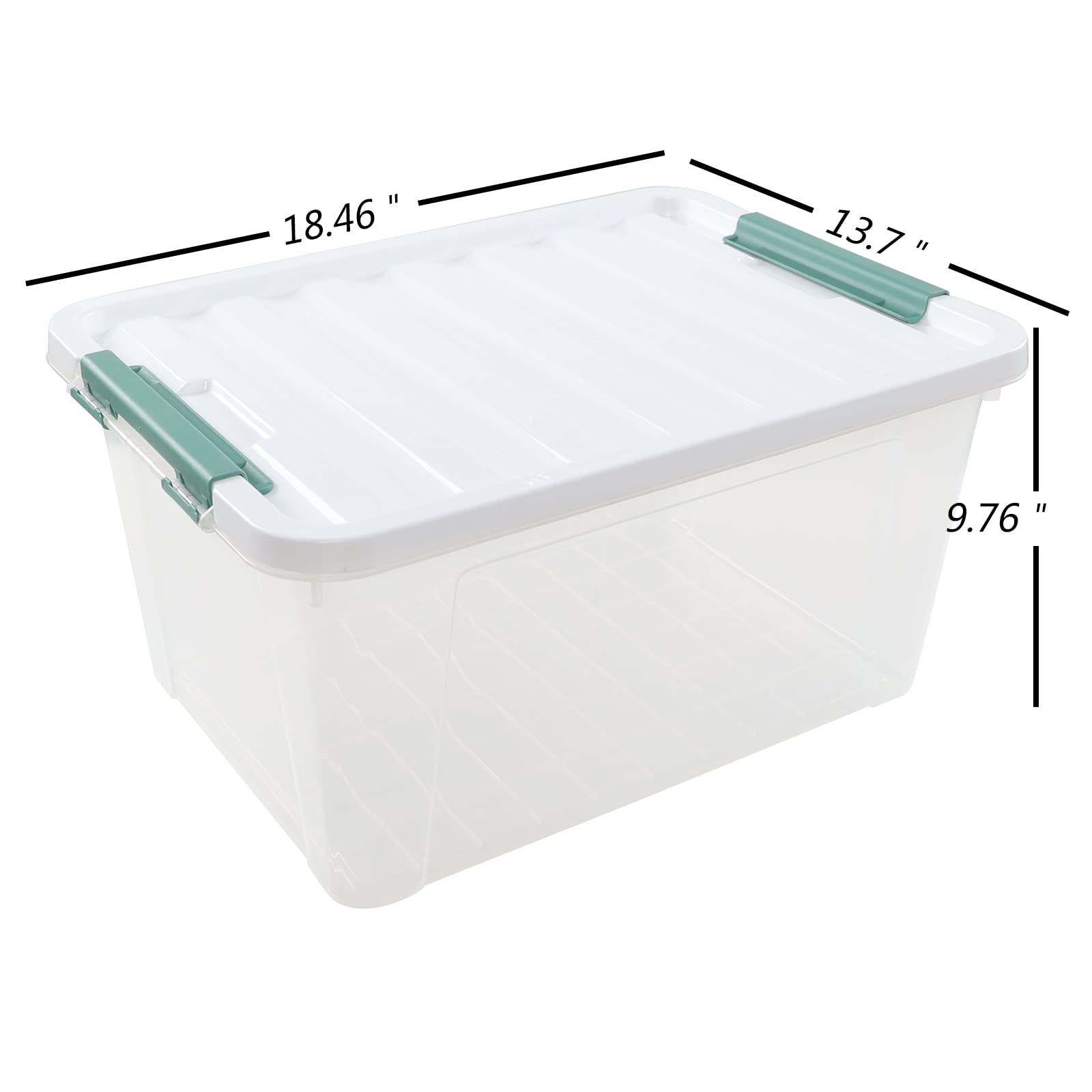 35 L Clear Large Storage Box (4 Count)