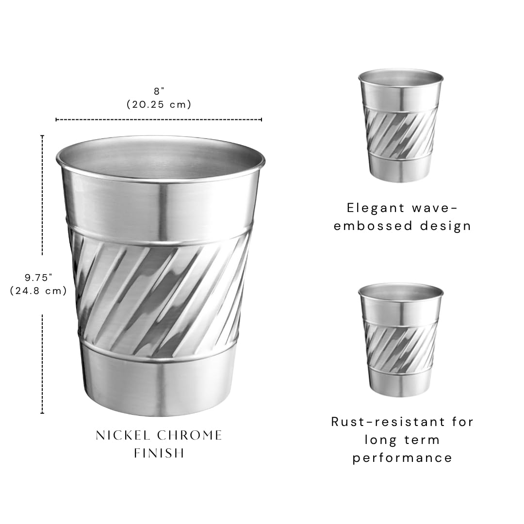 Metal Bathroom Trash Can