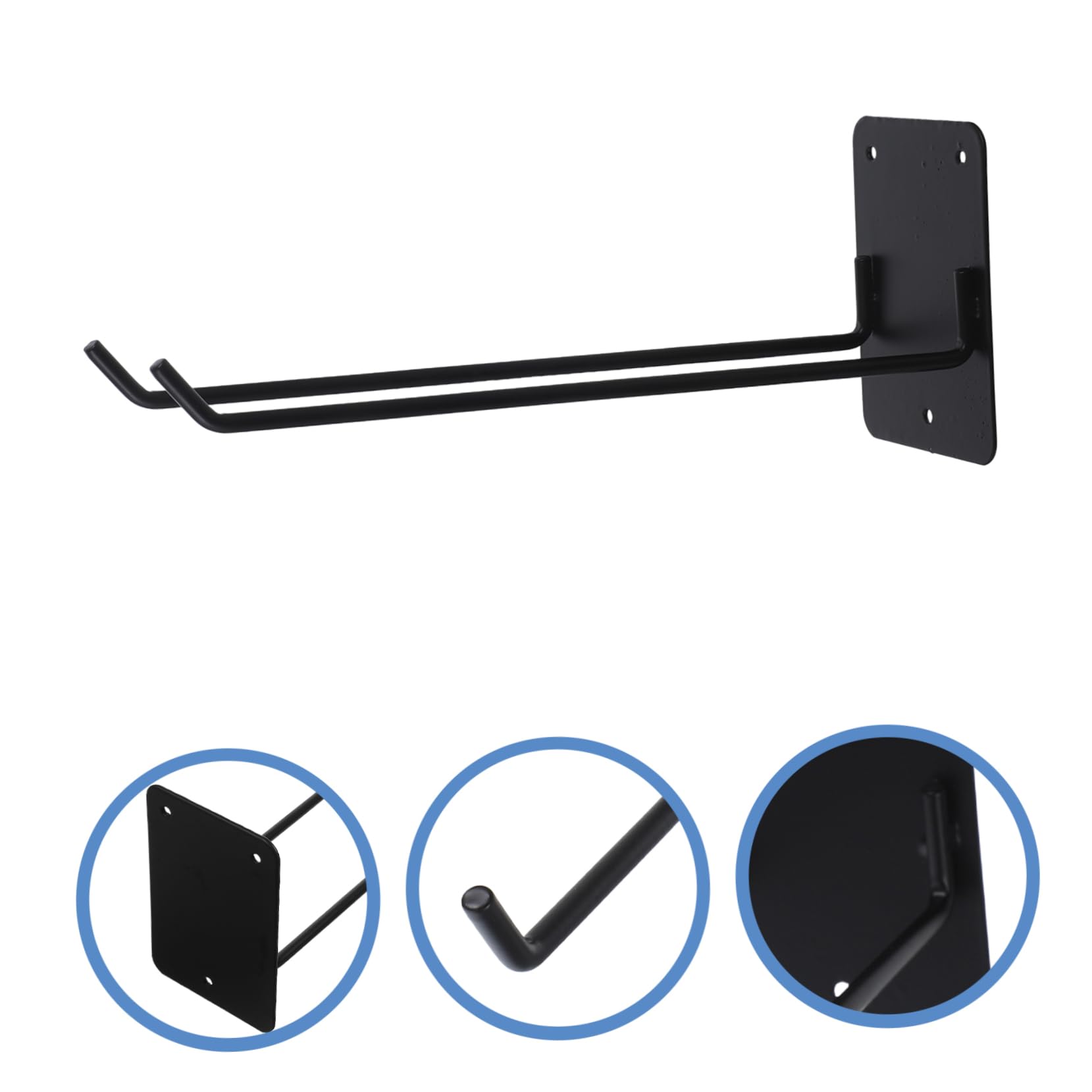 Wall Mounted Tool Holder Rack for Garden Equipment Sturdy Wall Storage Organizer for Brooms Rakes Hoses and Shovels for Garage Garden and Tool Room Use