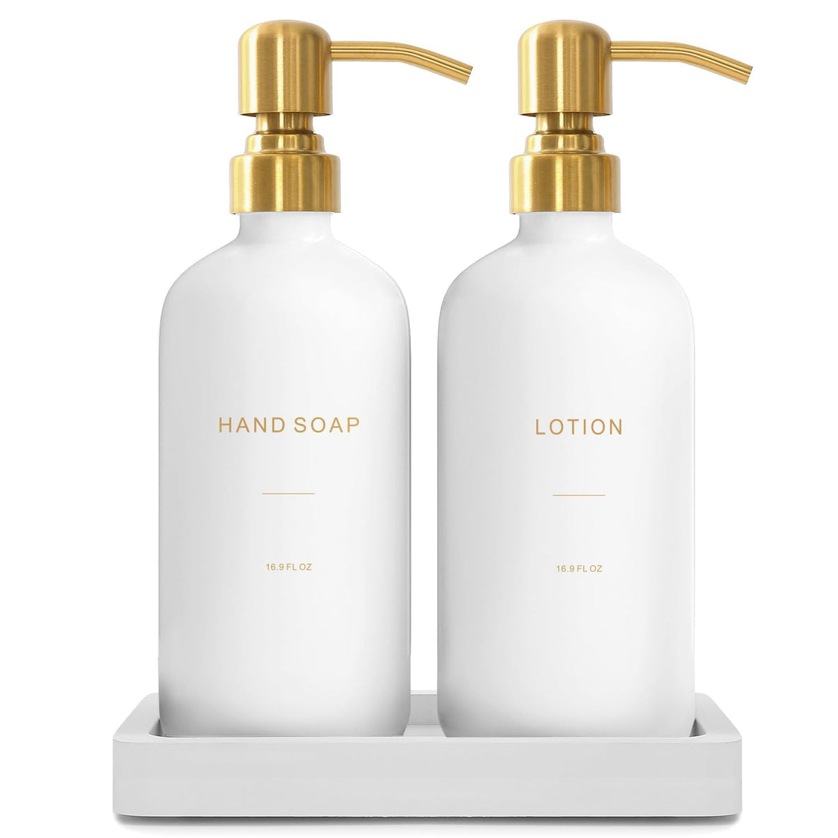 Gold Soap Dispenser Bathroom Set (2 Count)