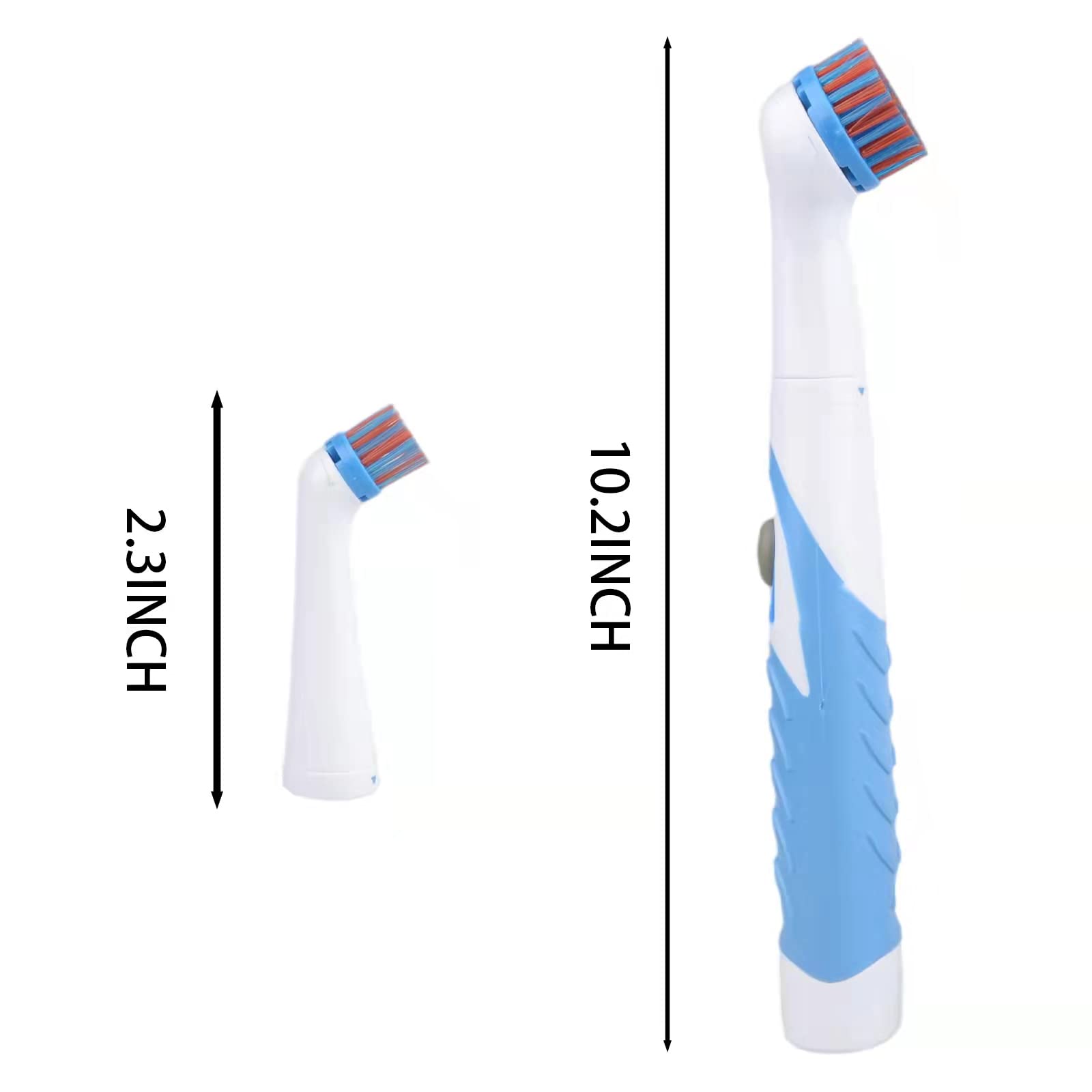 Electric Cleaning Brush with 4 in 1 Multiple Brush Heads