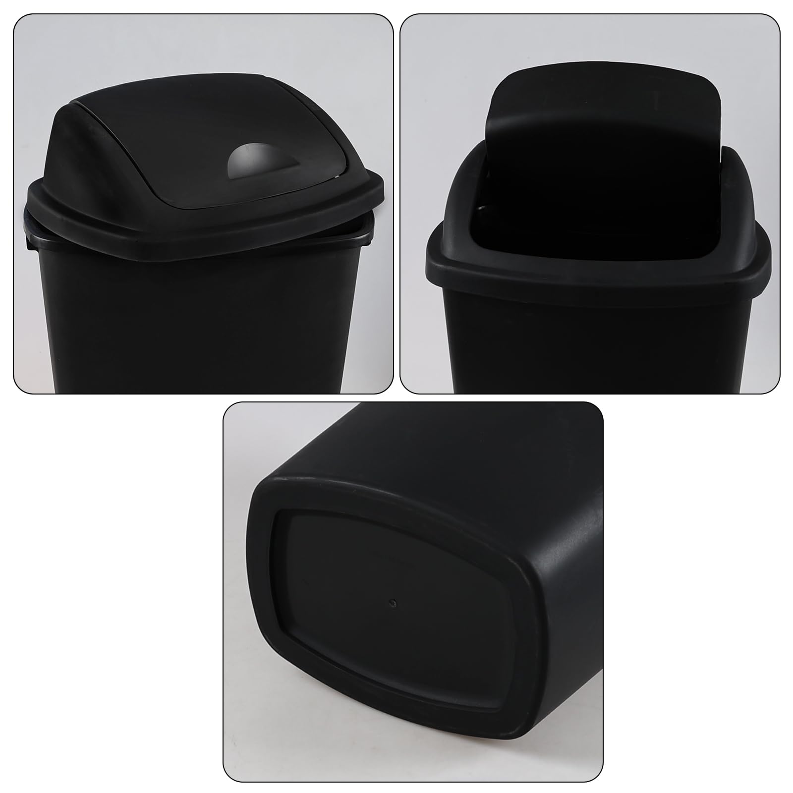 6 Gallon Swing Top Trash Can (4 Count)