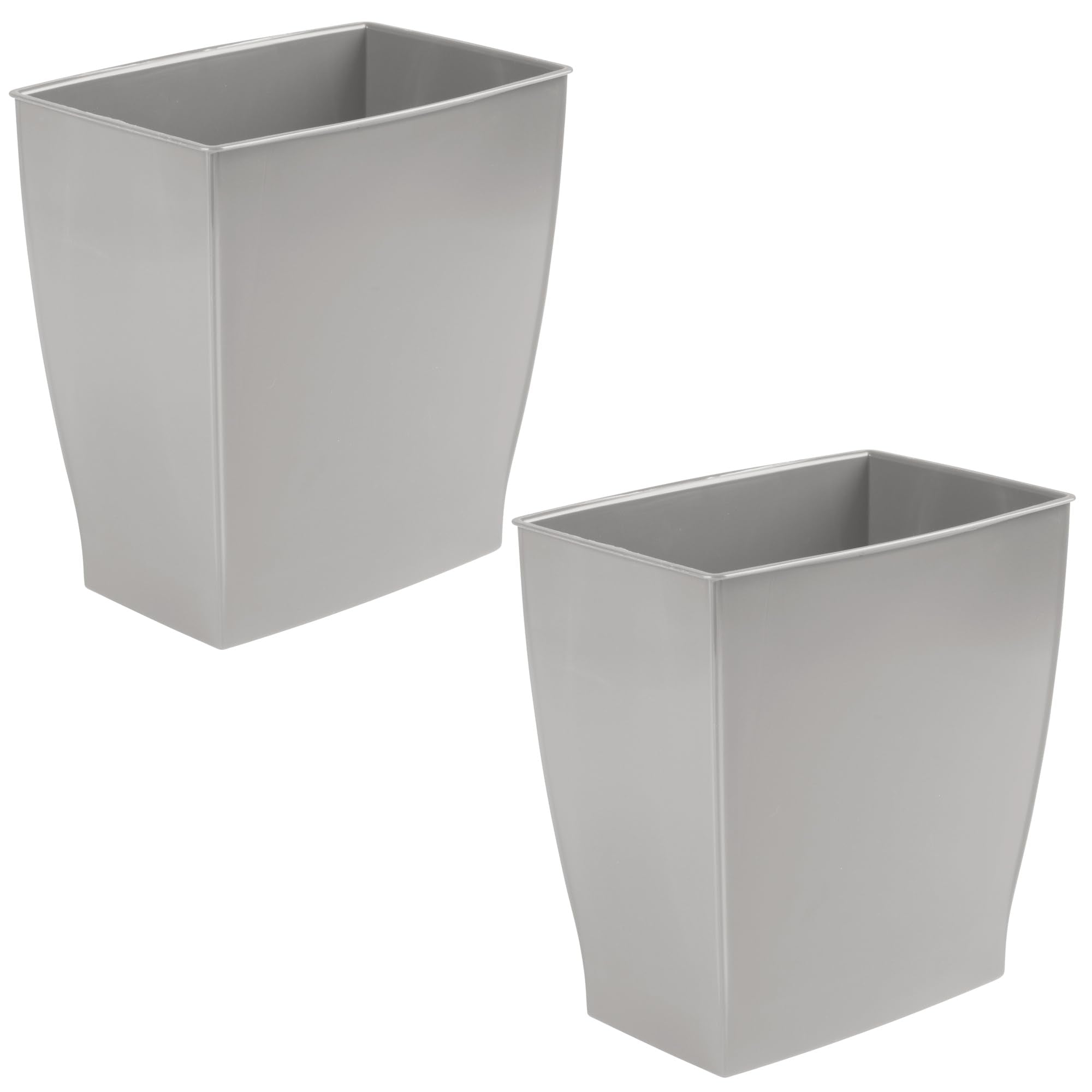 Small Plastic Bathroom Trash Can (2 Count)