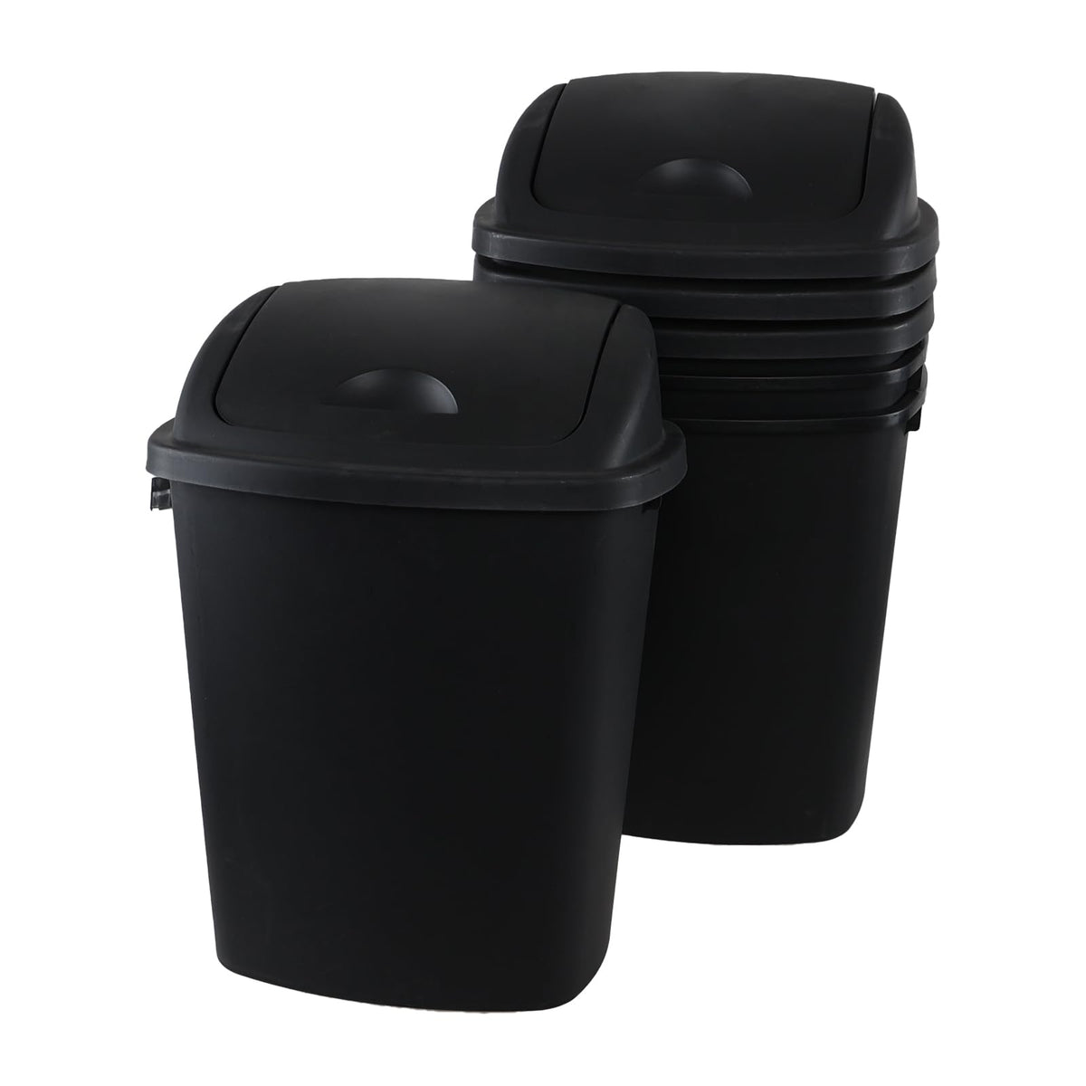 4 Pack 11 Gallon Swing Top Trash Can (4 Count)