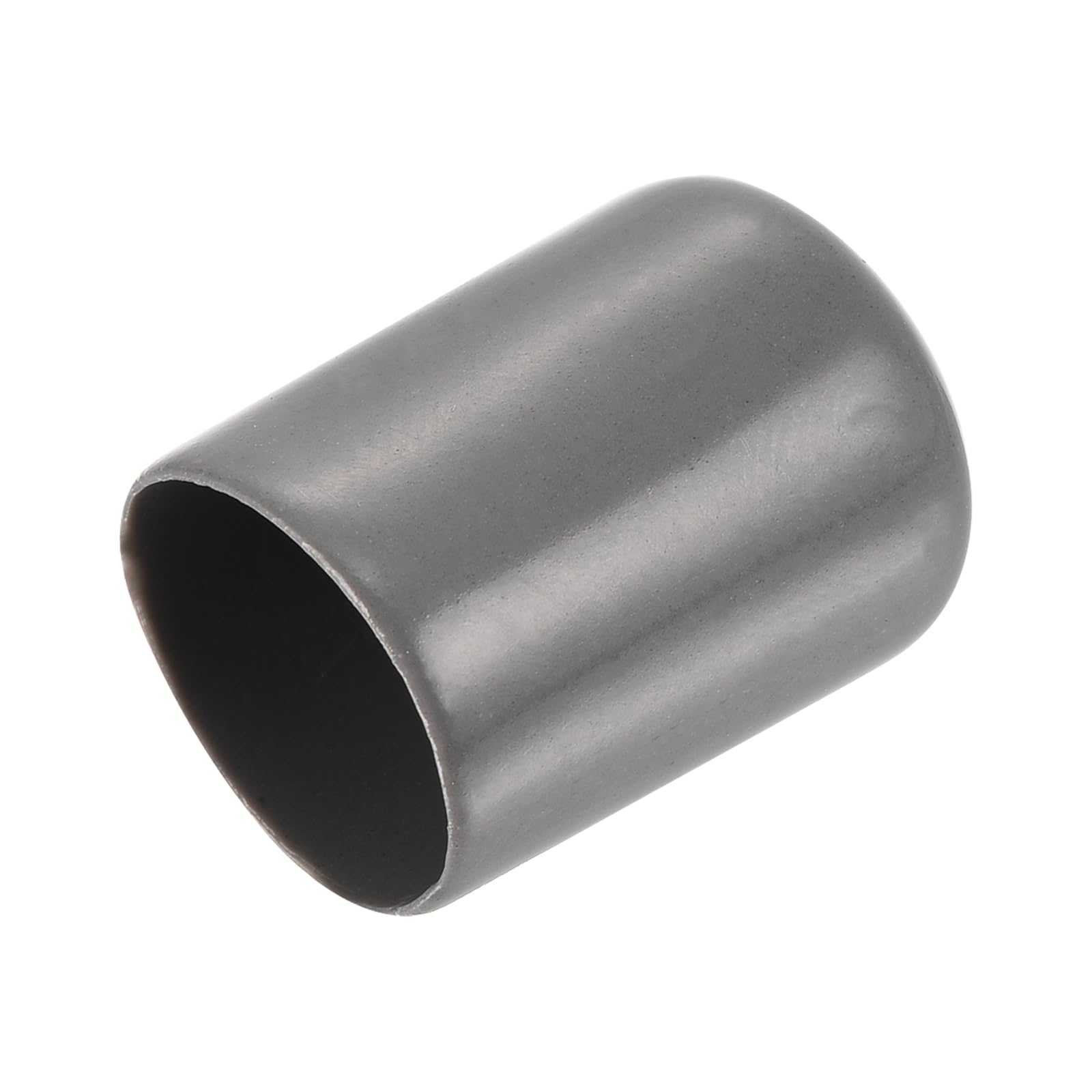 20pcs Rubber End Caps 14mm ID Vinyl PVC Round Tube Bolt Cap Cover Screw Thread Protectors Dark Grey