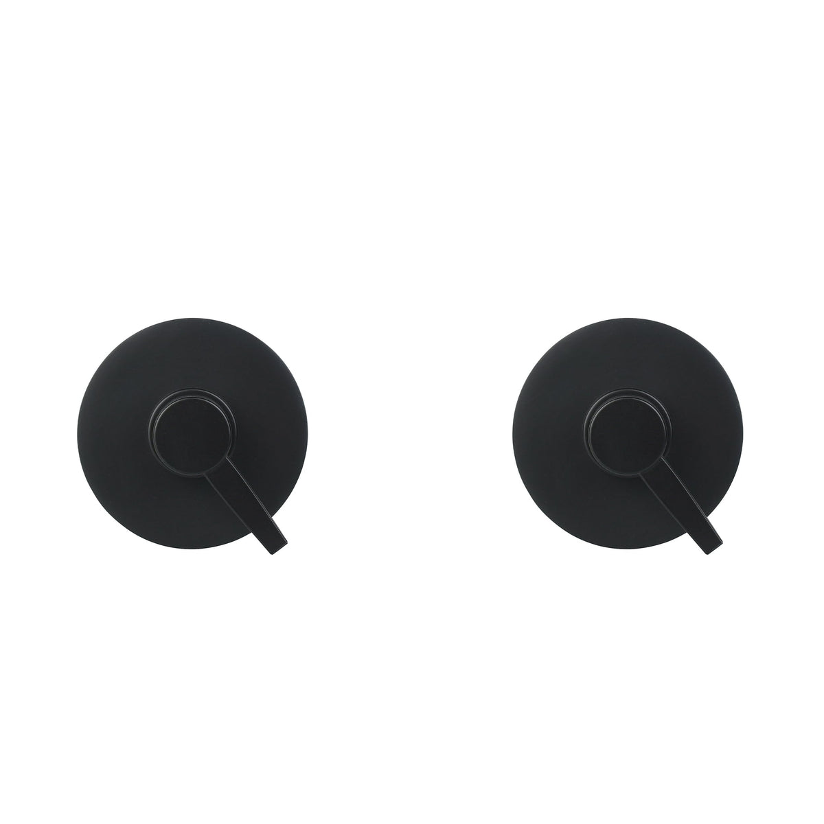 2 Pack Matte Black Resin Refillable Shampoo & Body Wash Bottles