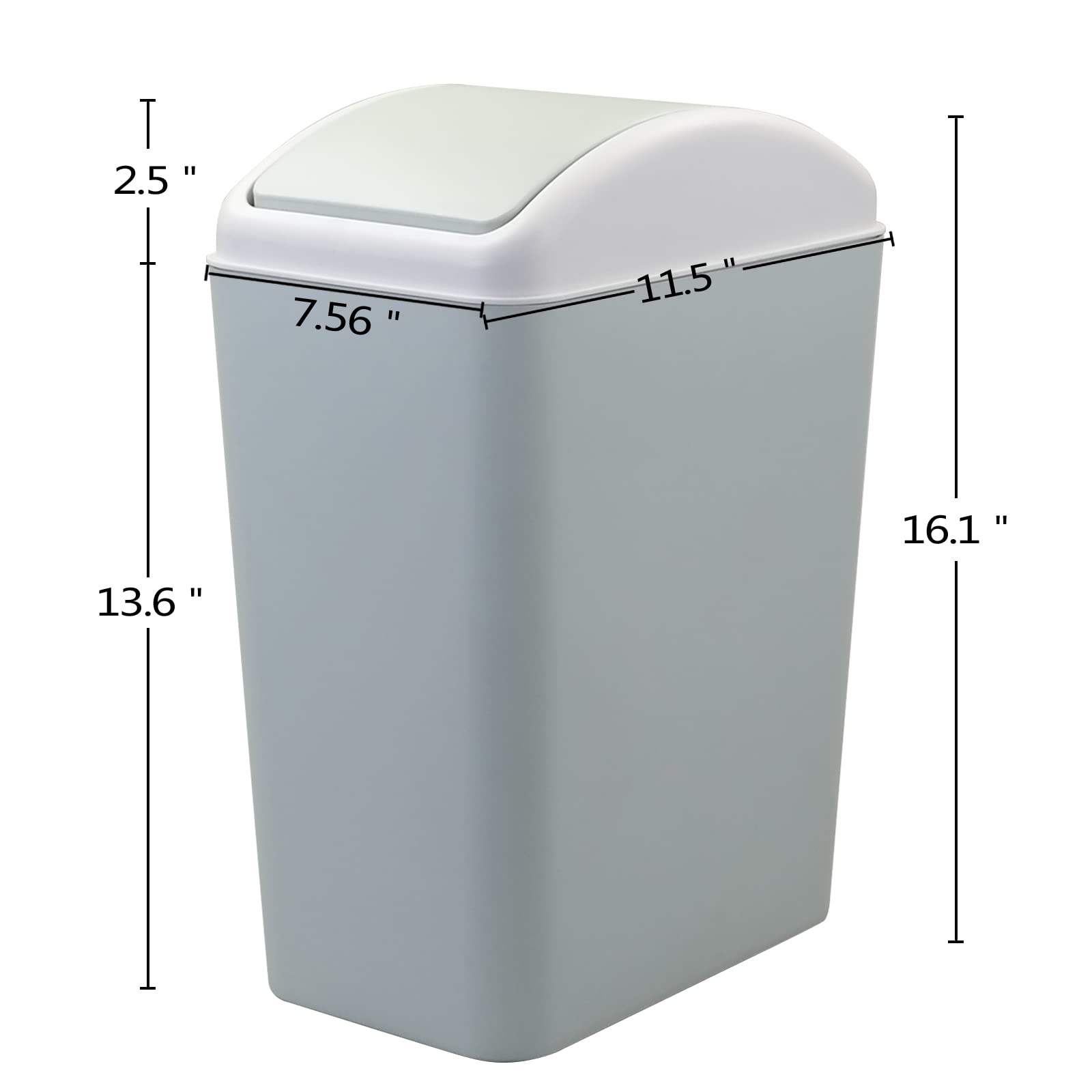 1 Pack Plastic Waste Can