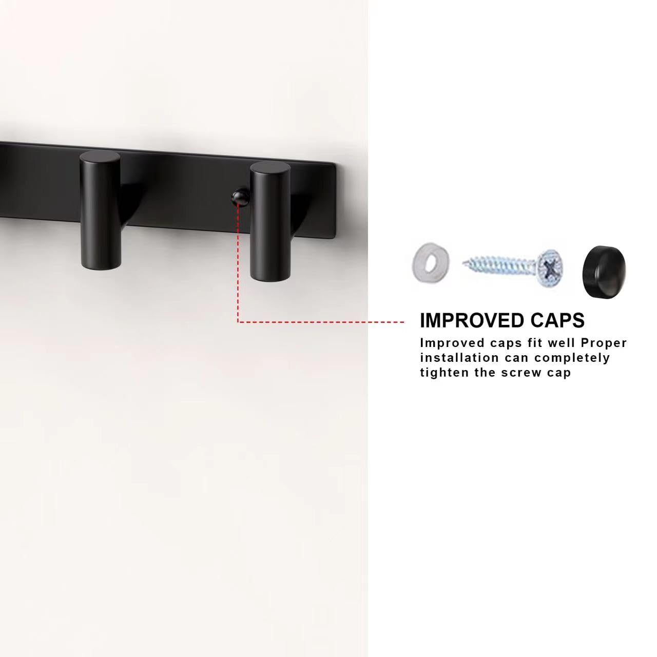 5 T Shaped Wall Hooks