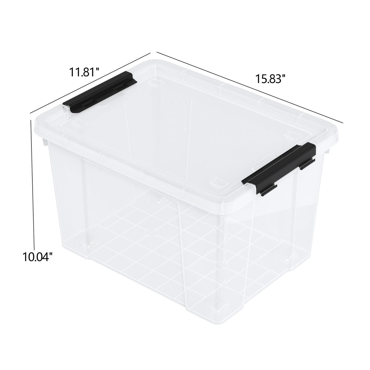 22 Qt Stackable Storage Bins with Lids (4 Count)