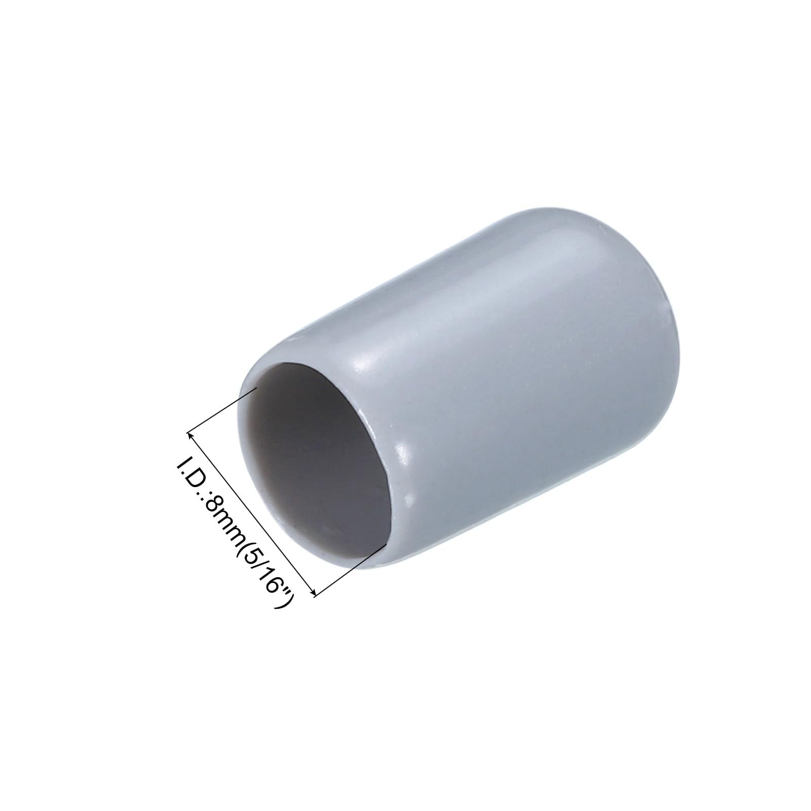 20pcs Rubber End Caps 8mm