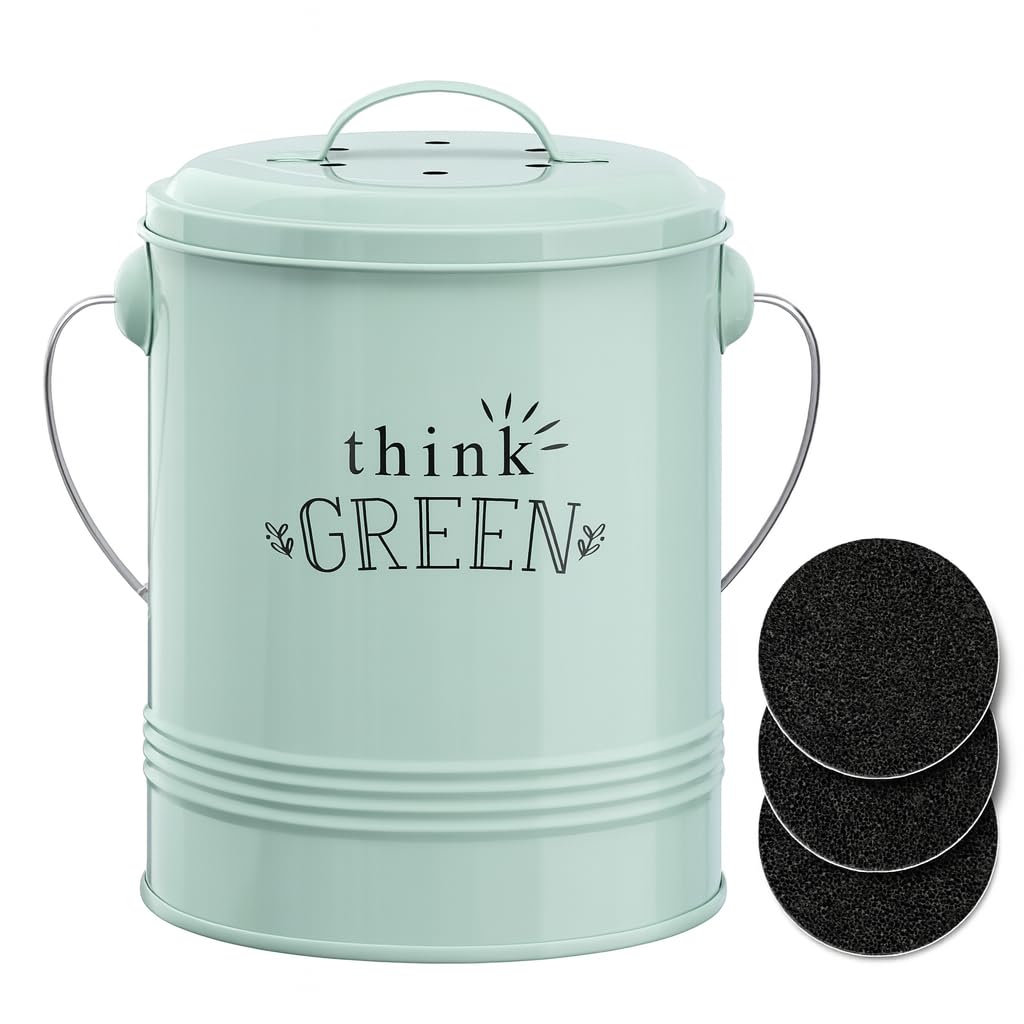 1.2 Gallon Kitchen Counter Compost Bin with Lid