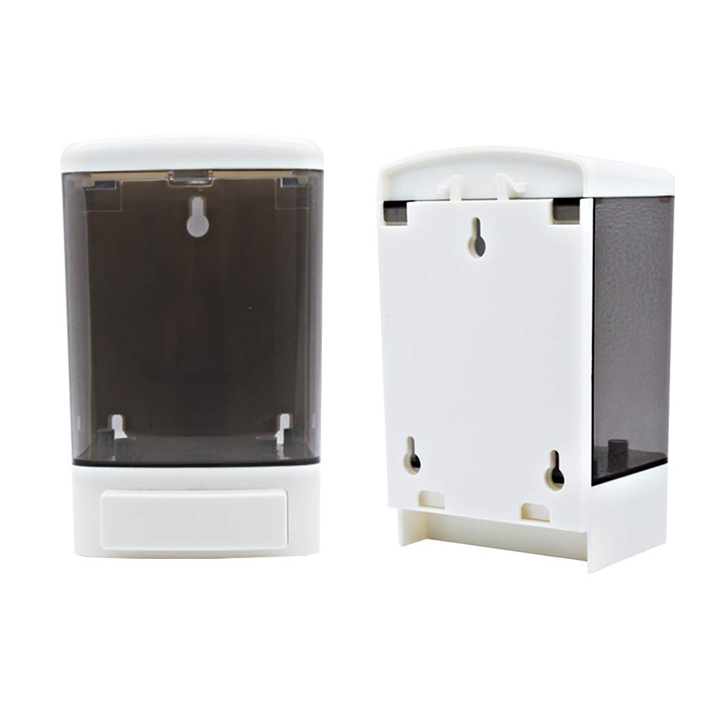 Manual Soap Dispenser Kitchen Bathroom Wall Mounted Commercial Soap Dispenser for Liquid Containers Shampoo Gel Chamber Plastic