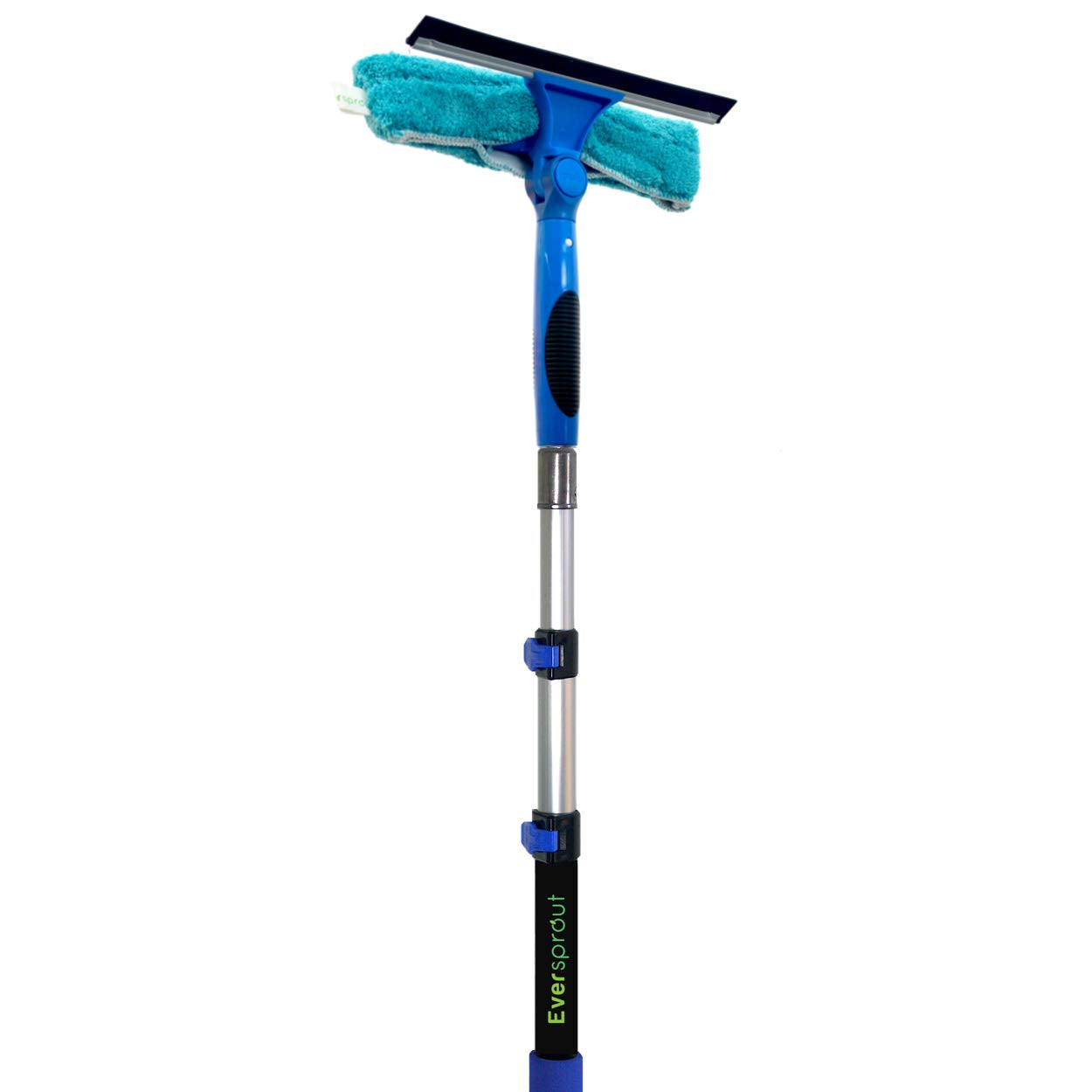 Swivel Squeegee & Microfiber Window Scrubber