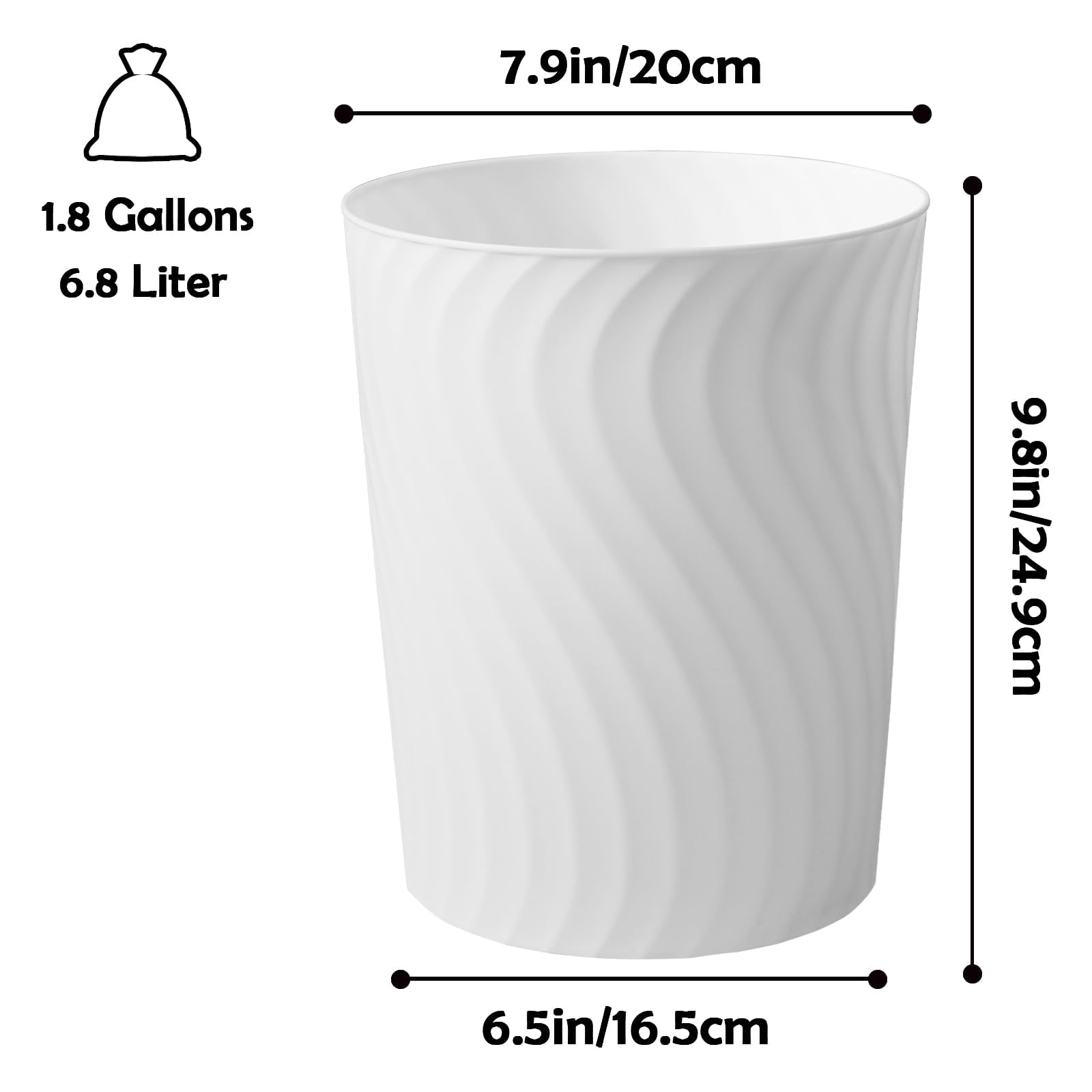 Small Trash Can (6 Count)