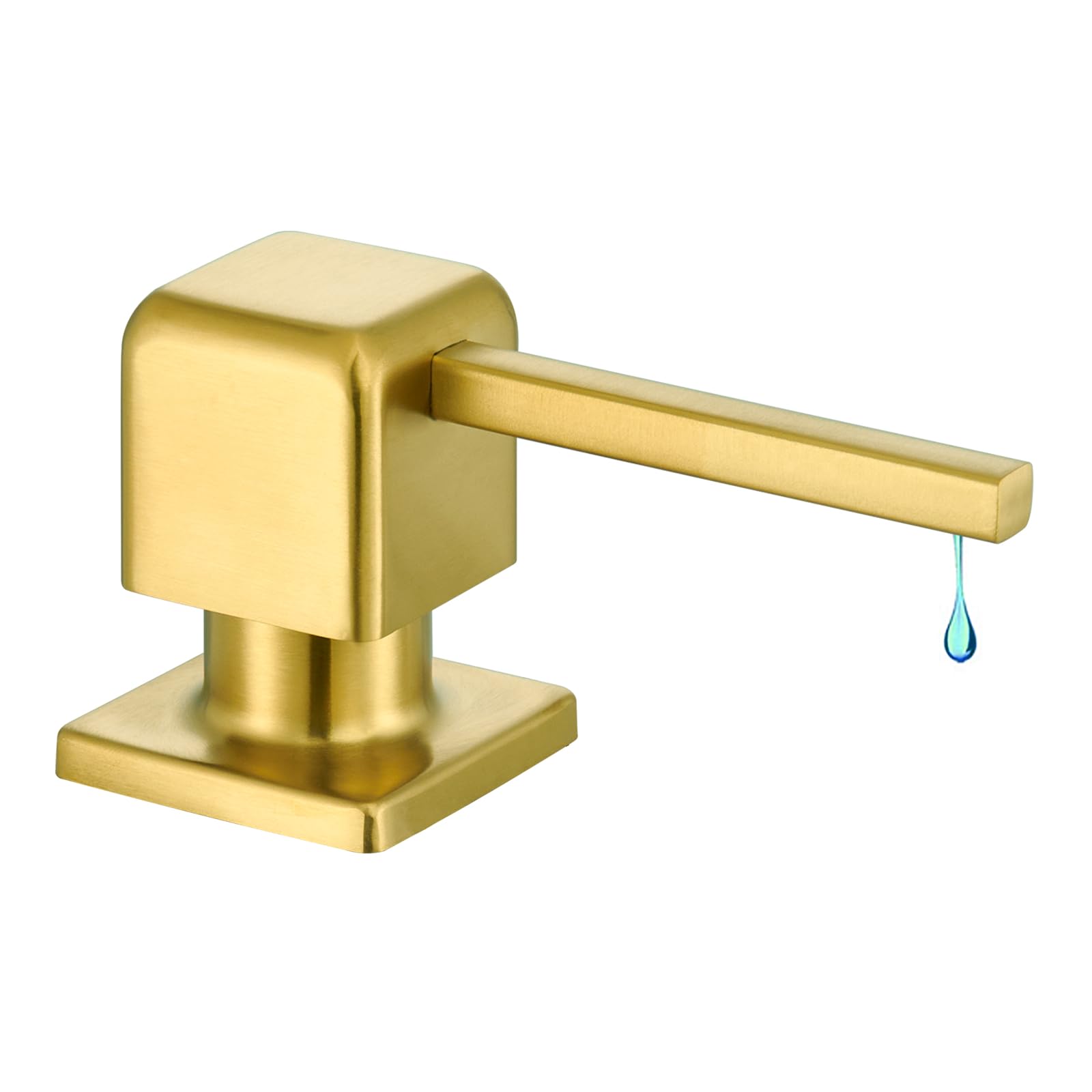 Brushed Gold Soap Dispenser for Kitchen Sink