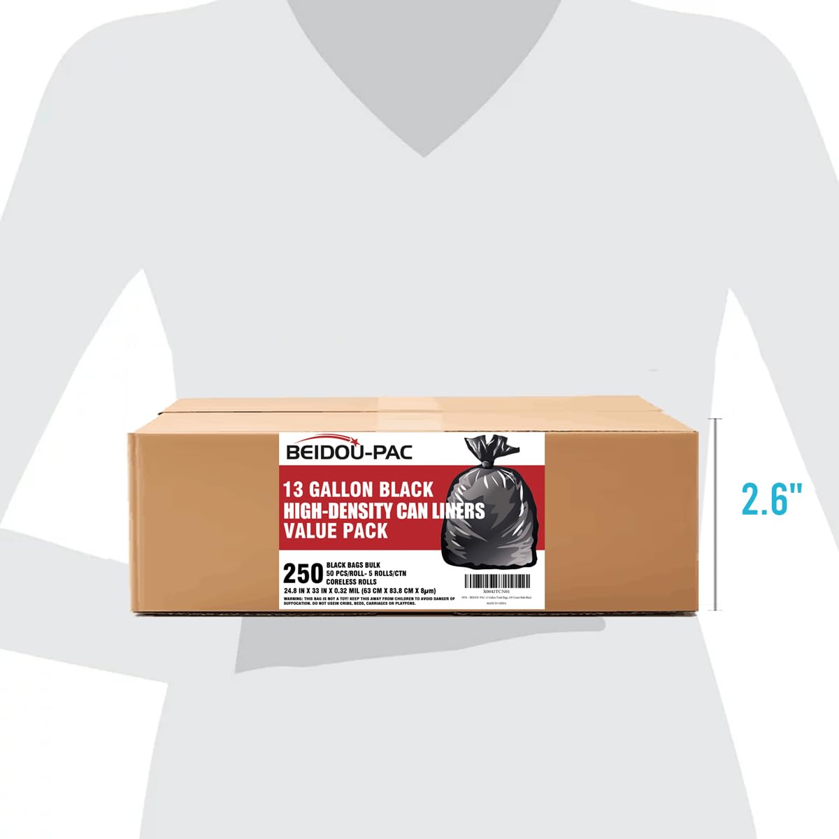 13 Gallon Trash Bags (250 Count)