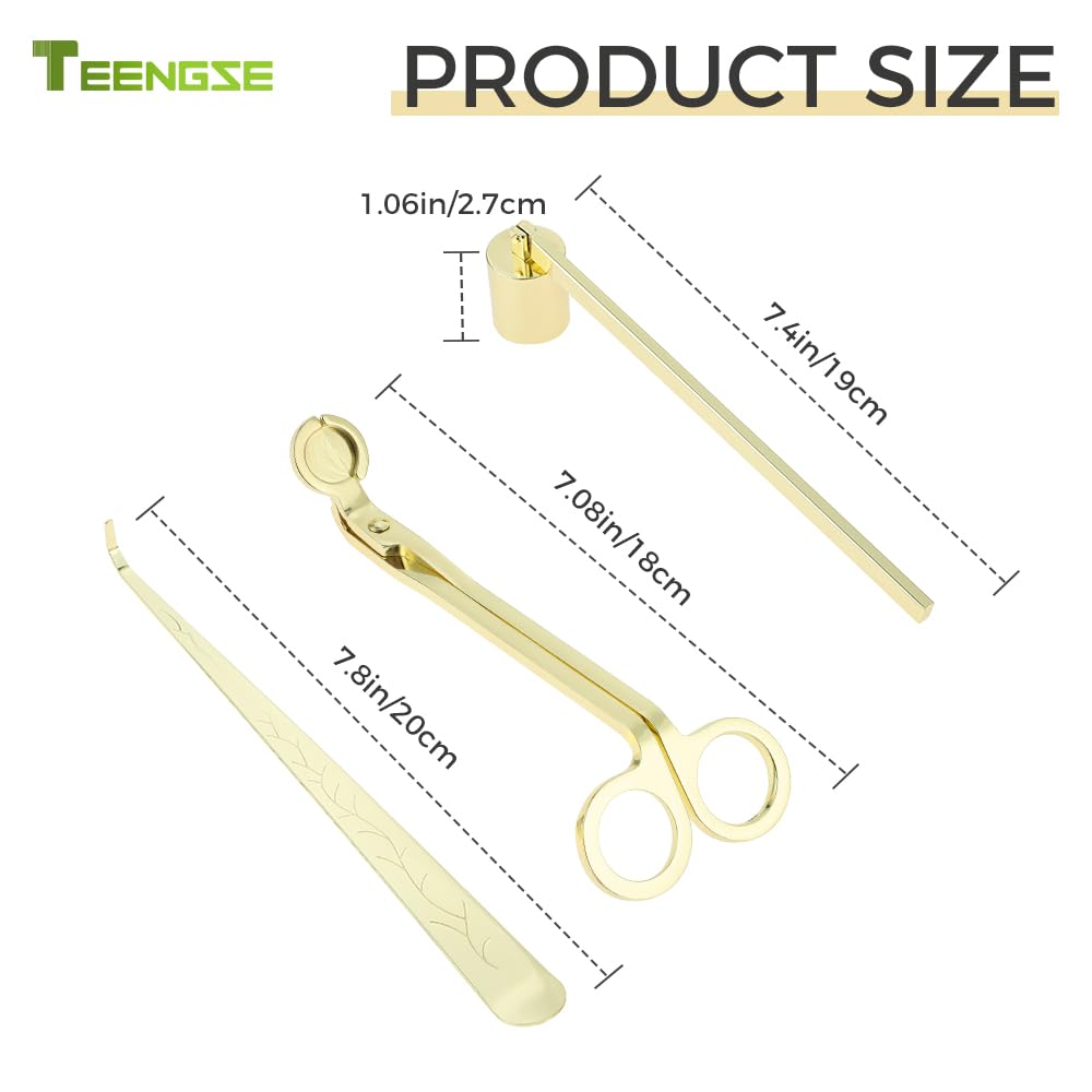 3 in 1 Gold Candle Tool Kit