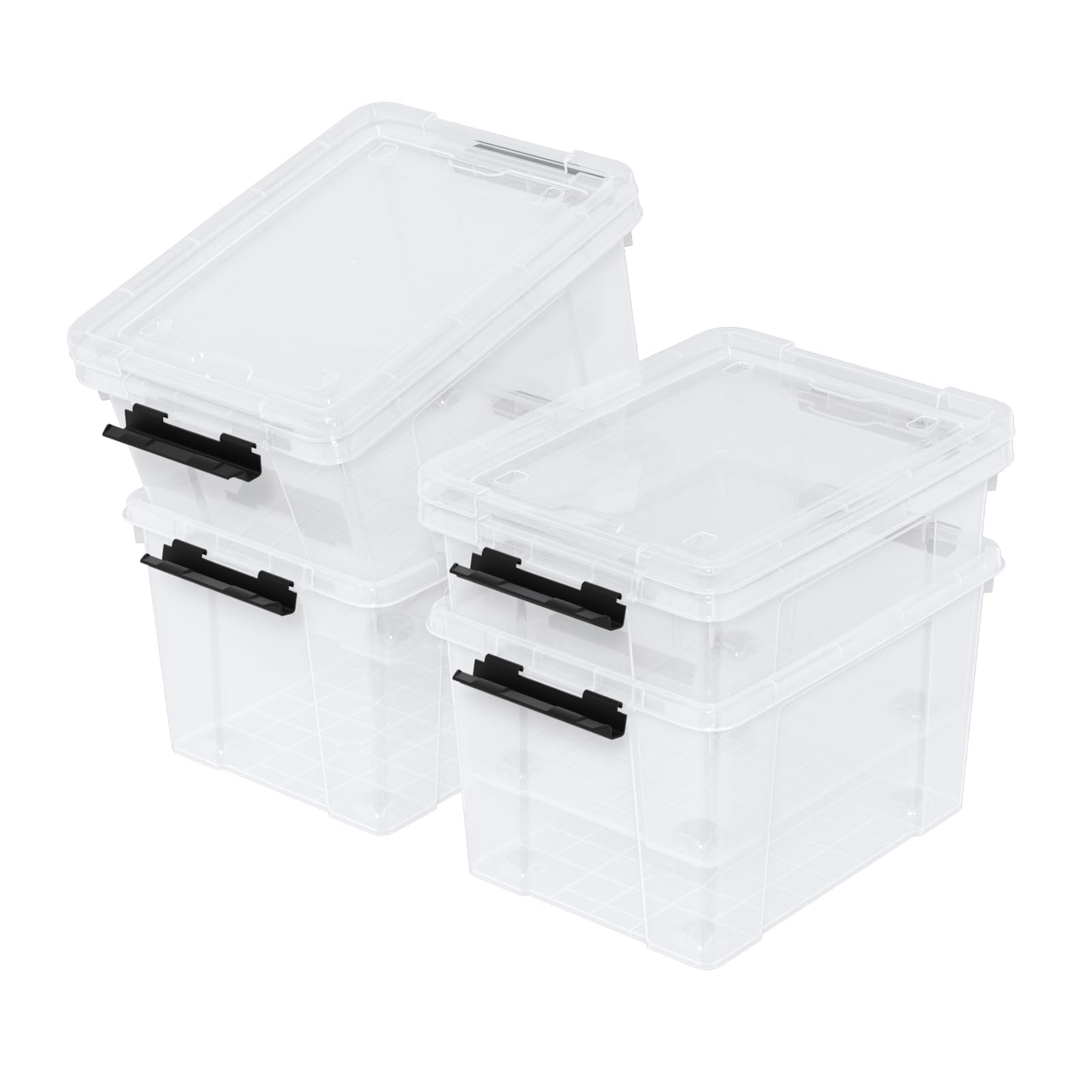 22 Qt Stackable Storage Bins with Lids (4 Count)