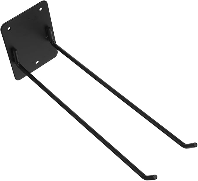 Wall Mount Garden Tool Organizer Heavy Duty Rake and Mop Holder Hooks for Brooms Shovels and Hoses Easy Installation and Design