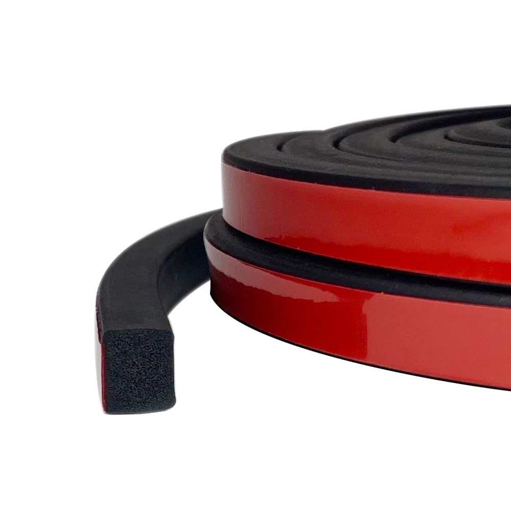 Solid Rectangle Rubber Seal with High Tack Self (26 Foot)