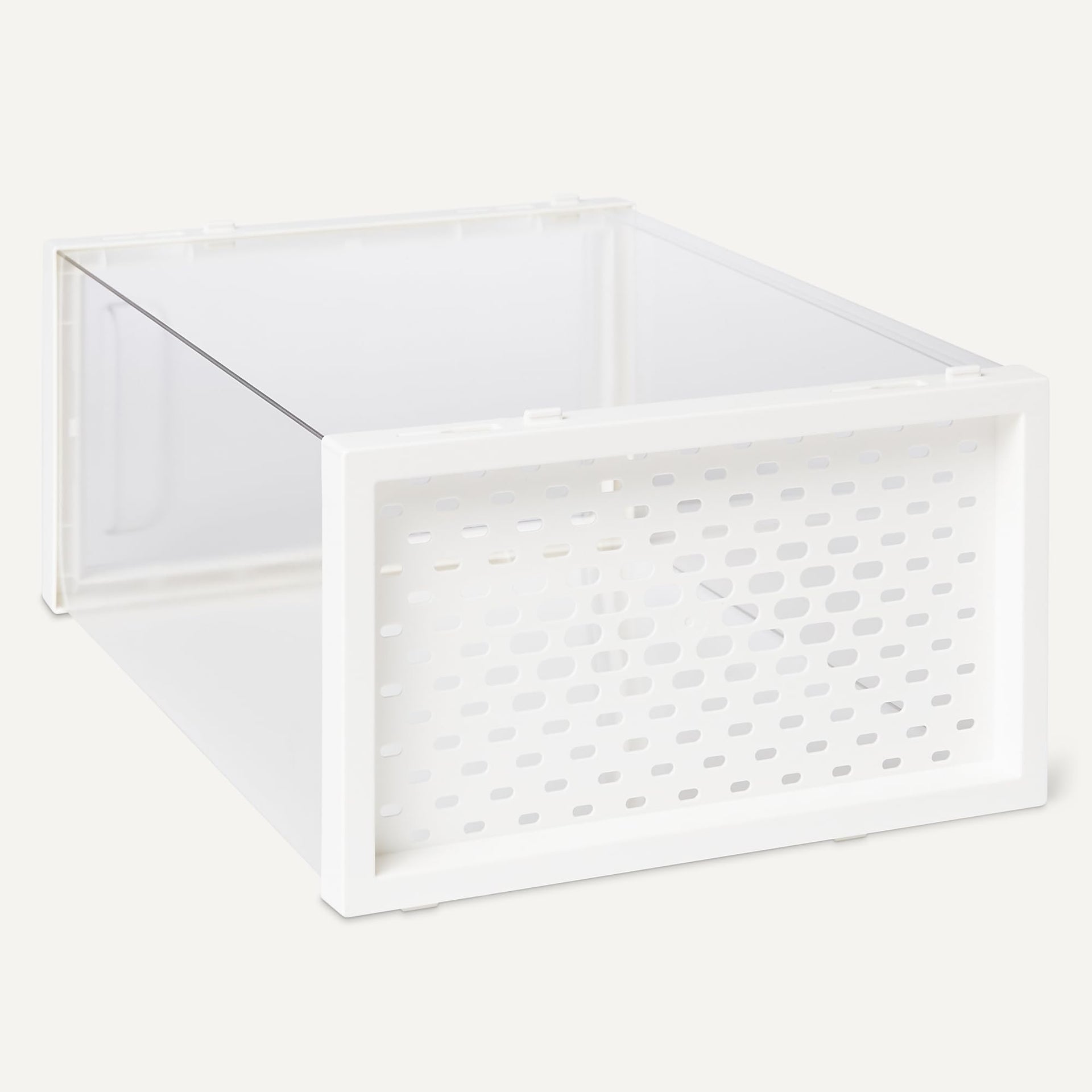 Stackable and Foldable Clear Shoe Storage Organizer Box (12 Count)