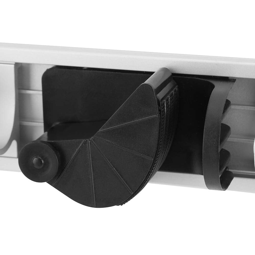 Space Saving Mop Broom Organizer Securely Grips Household Objects for Wall Storage