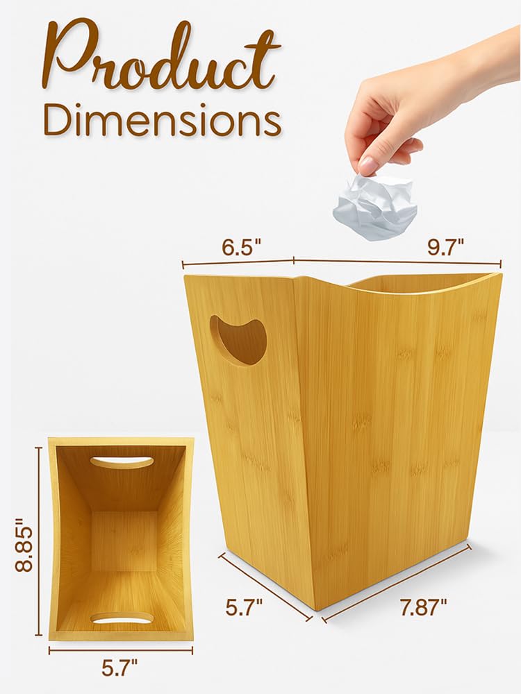 Wood Trash Can