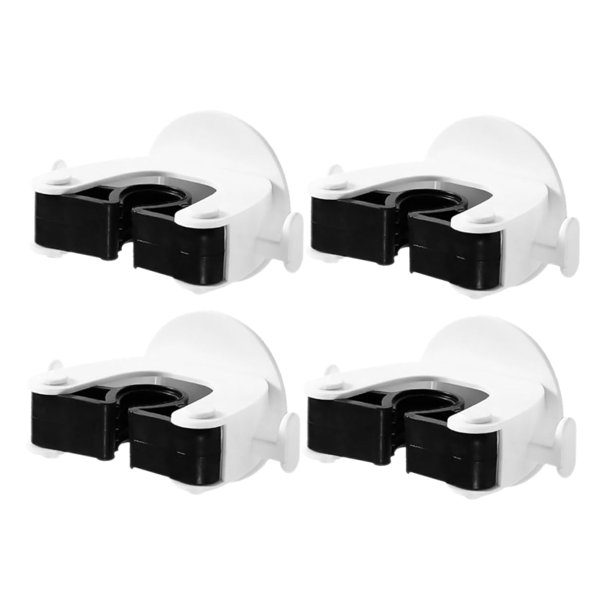 4pcs Wall Mounted Mop Holder Broom Hanger Mop Clip for Easy Installation Multi