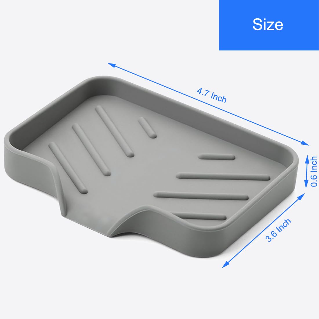 Sponge Holder with Drain Spout for Kitchen Sink