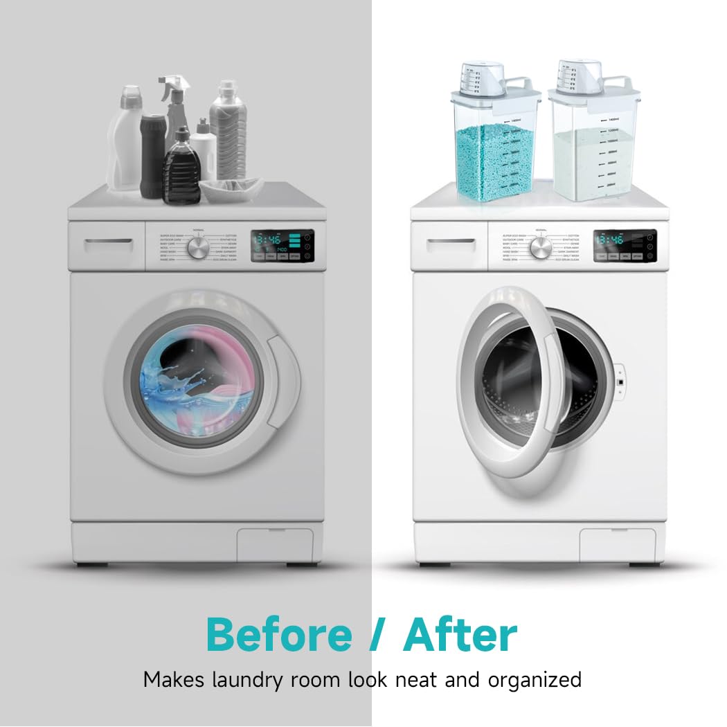 2 Packs Laundry Powder Container (2 Count)