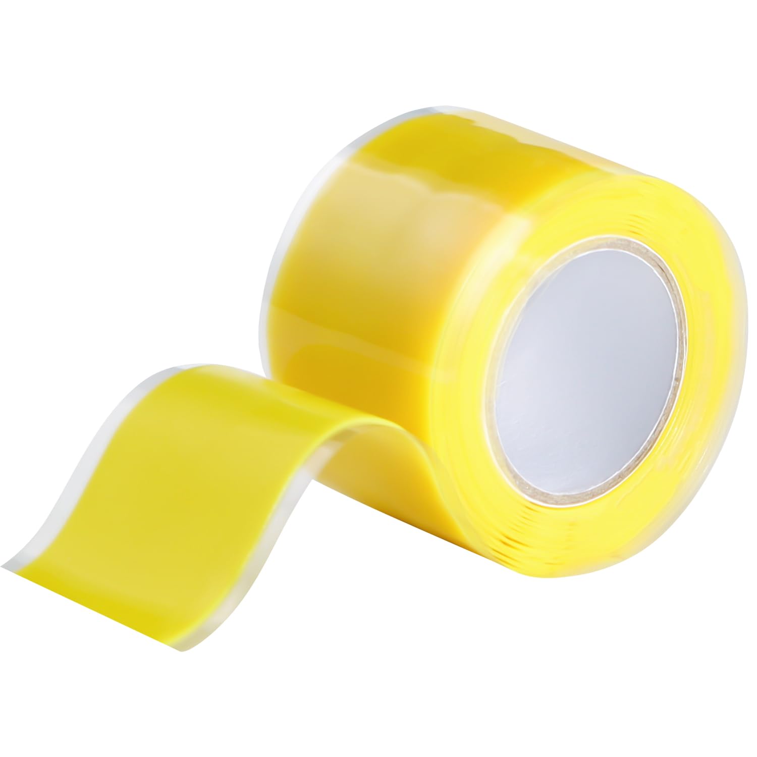 Self Fusing Silicone Tape 1 in x 5' Yellow Waterproof Rubber Leak Proof Sealing Rubber Self