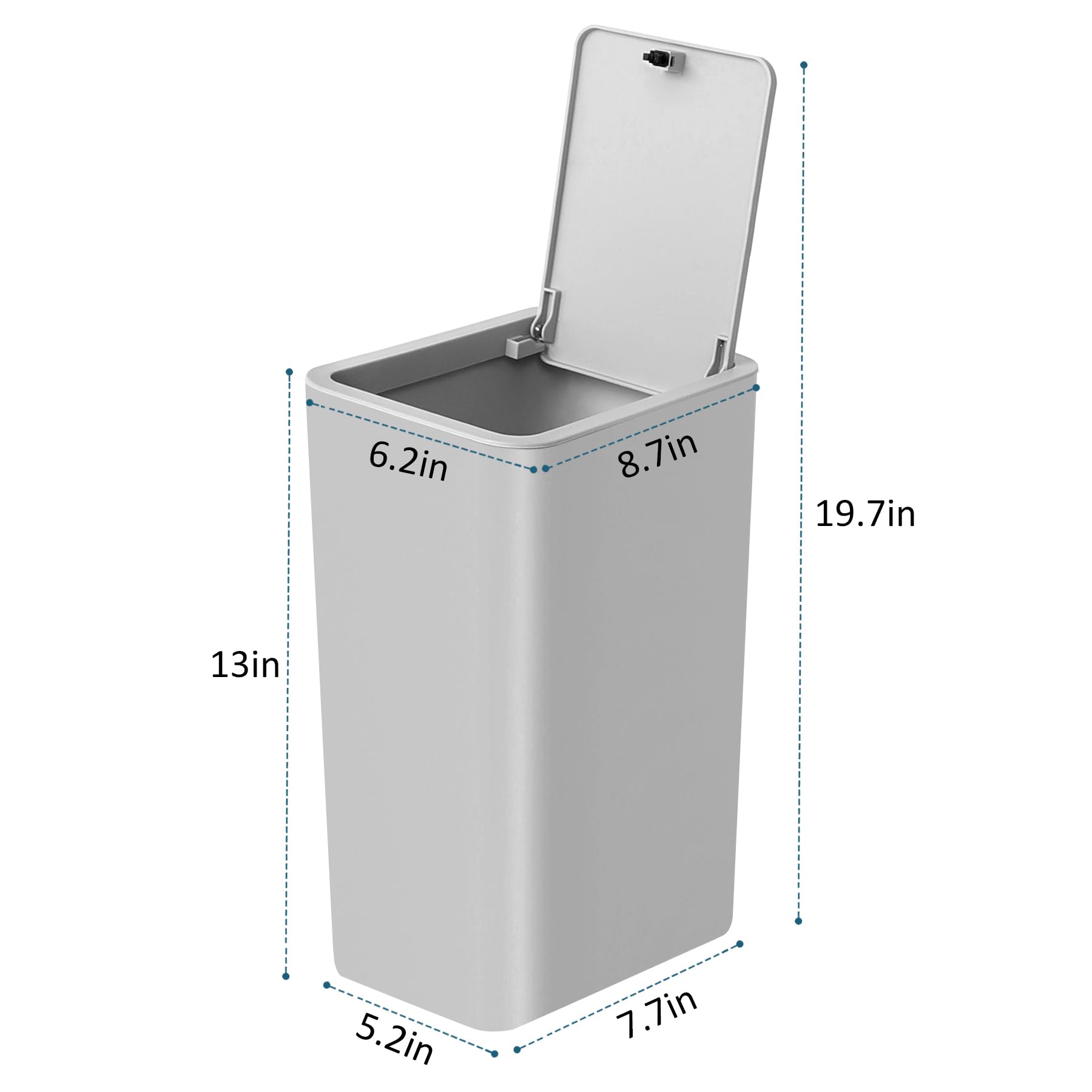 Bathroom Trash Can with Lid