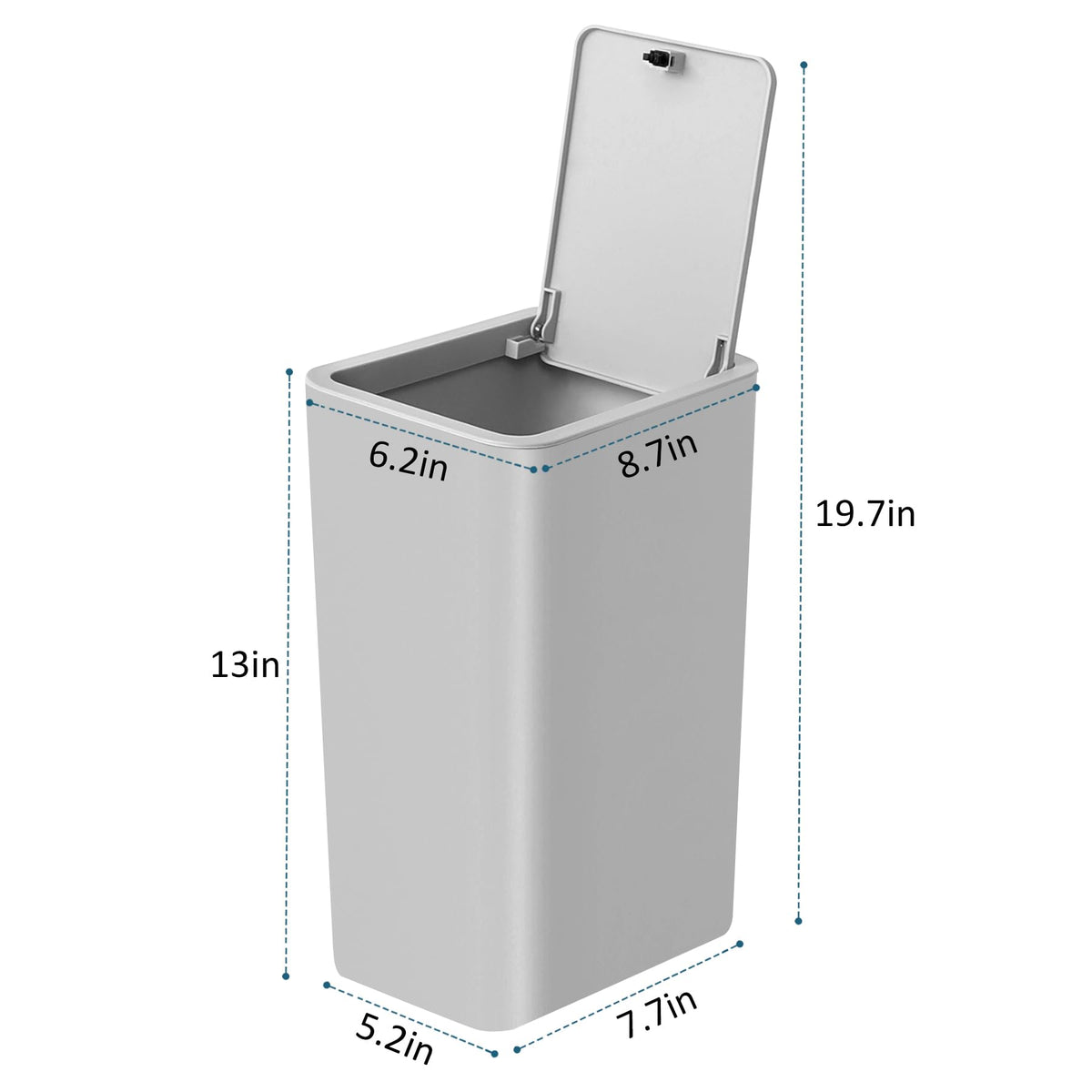 Bathroom Trash Can with Lid (2 Count)