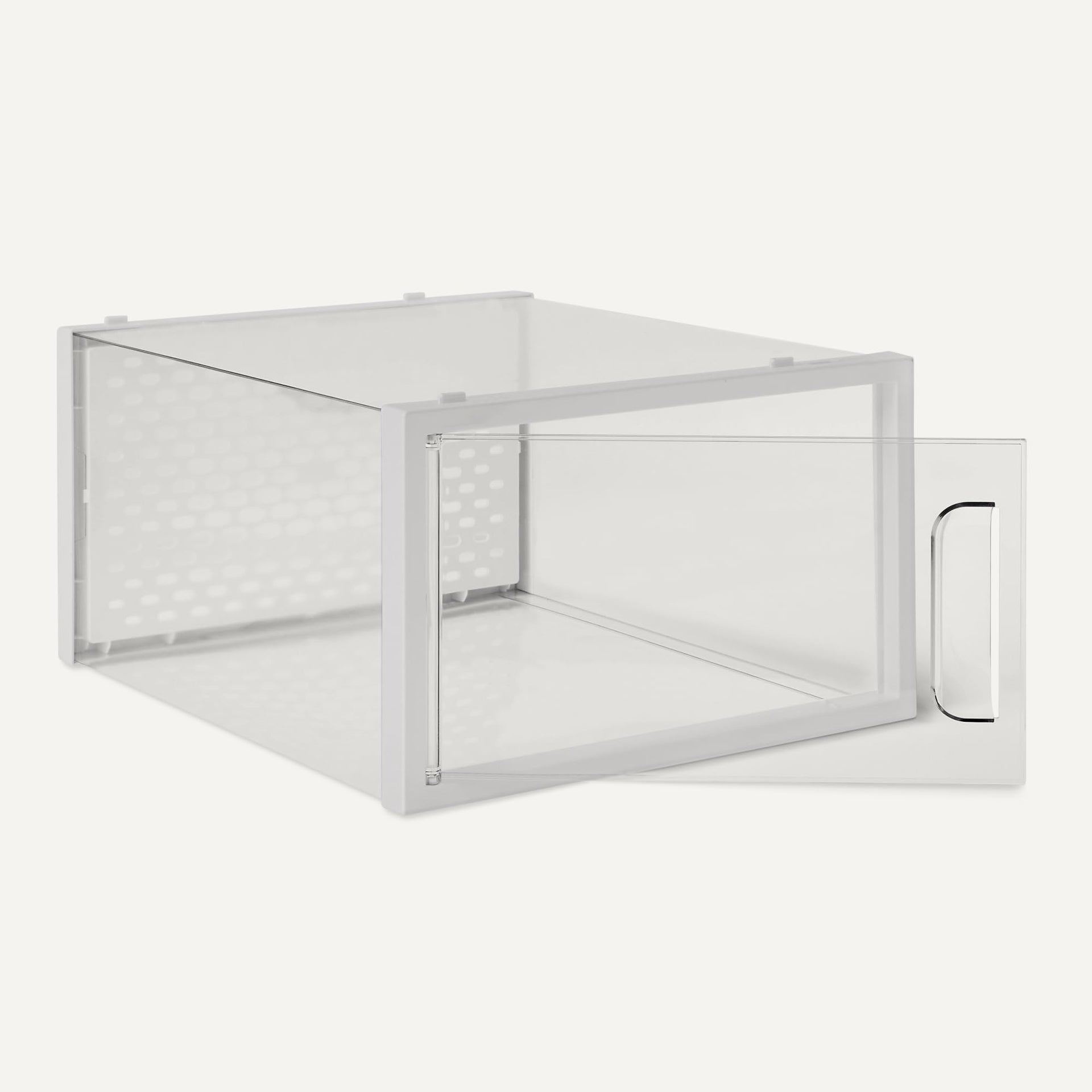 Stackable and Foldable Clear Shoe Storage Organizer Box (12 Count)