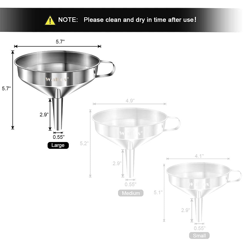 Large Stainless Steel Funnel