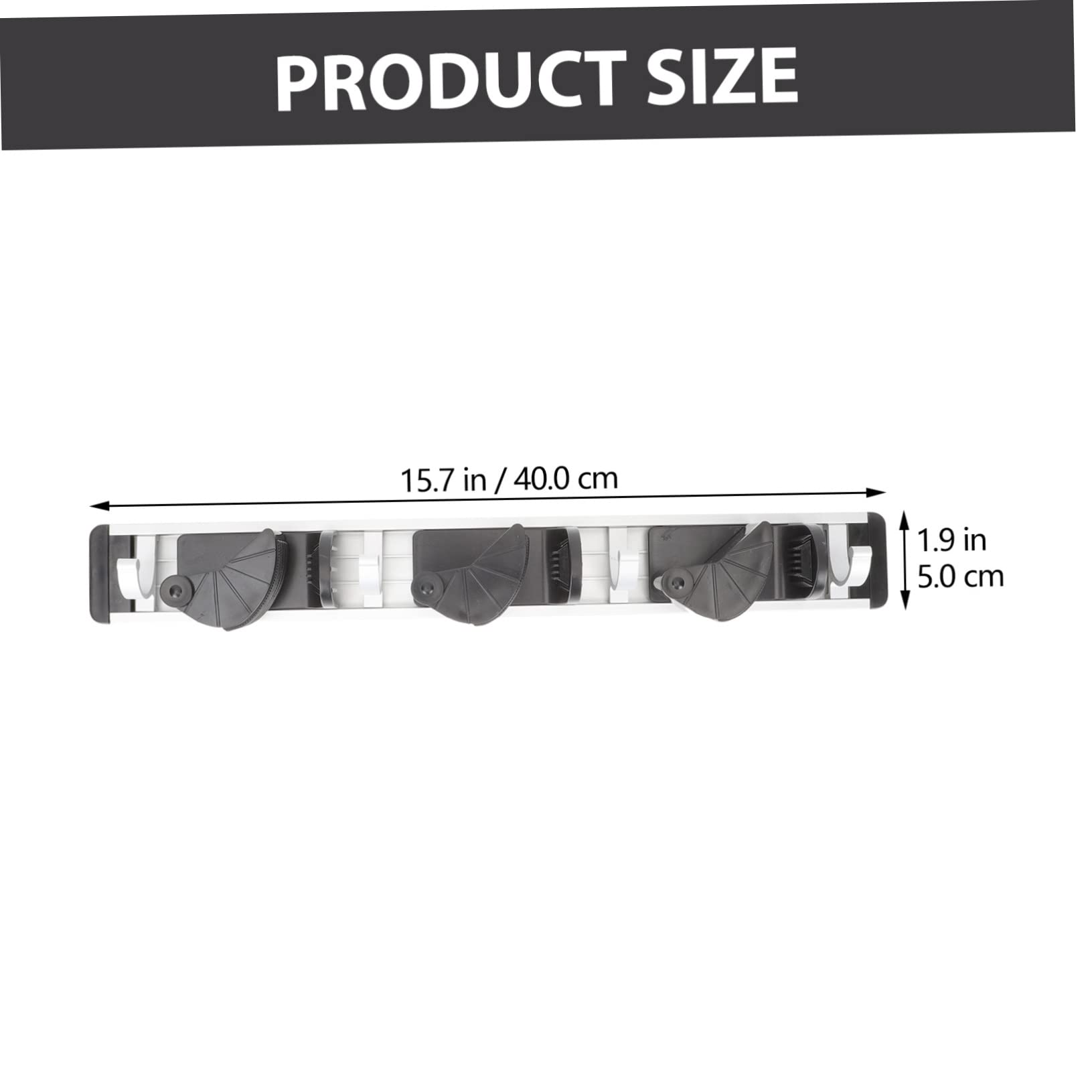 Space Aluminum Mop Hook Organizer Wall Mount Broom Gripper for Mop Garden Laundry Room