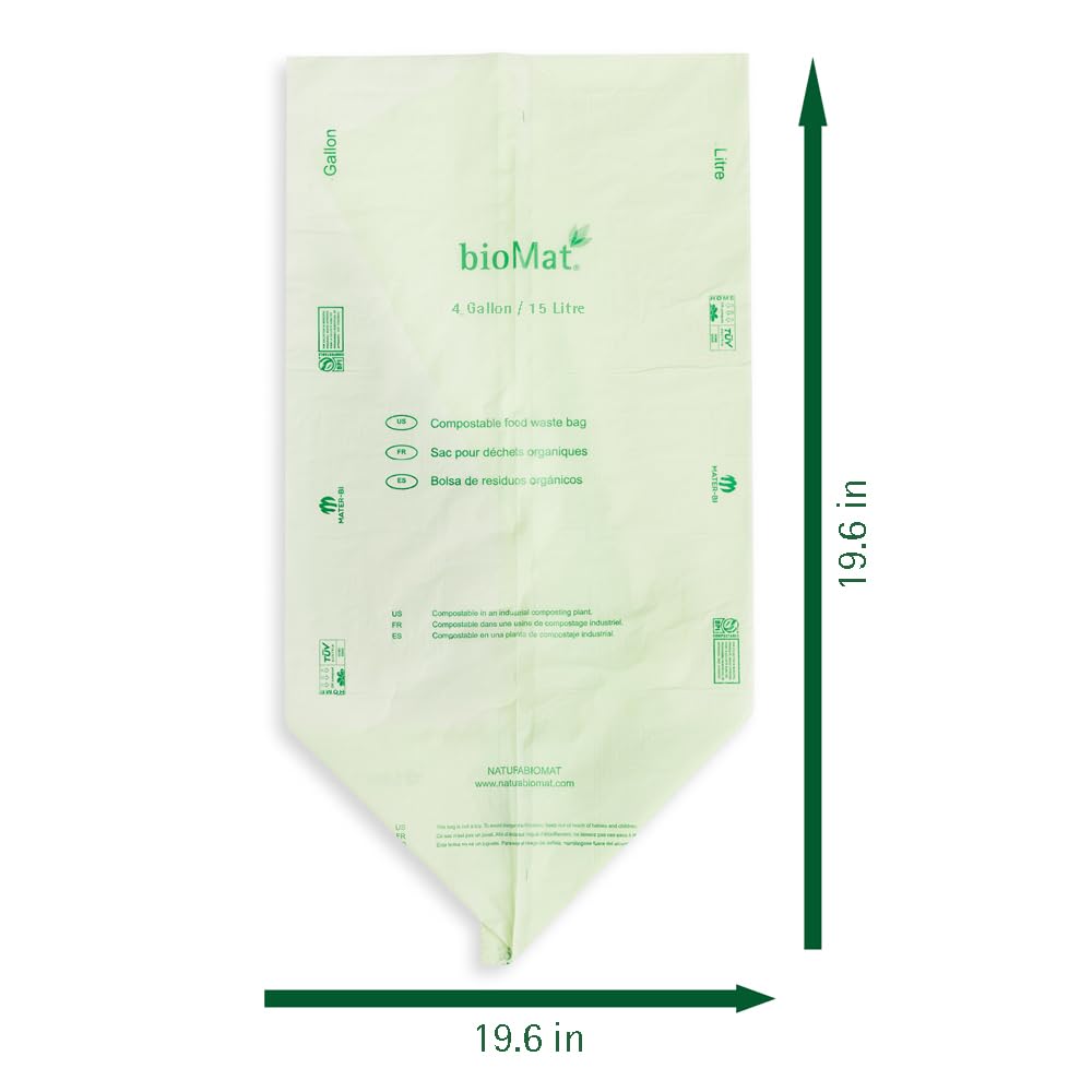 4 Gallon Compostable Food Scrap Bags (100 Count)