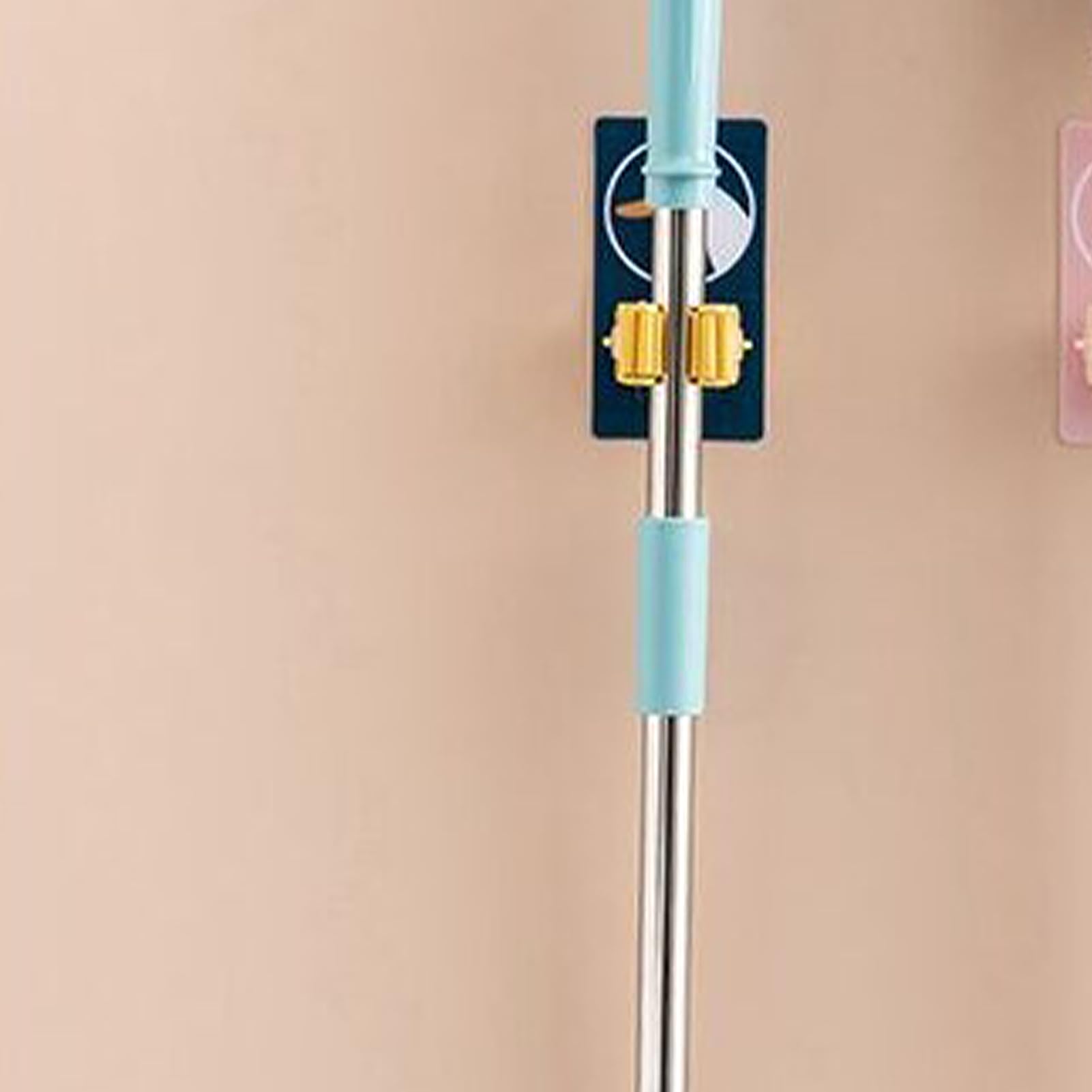 Broom Holder Heavy Duty Wall Mounted Multifunctional Punch Cartoon Space Saving Wall Mount Broom Holder
