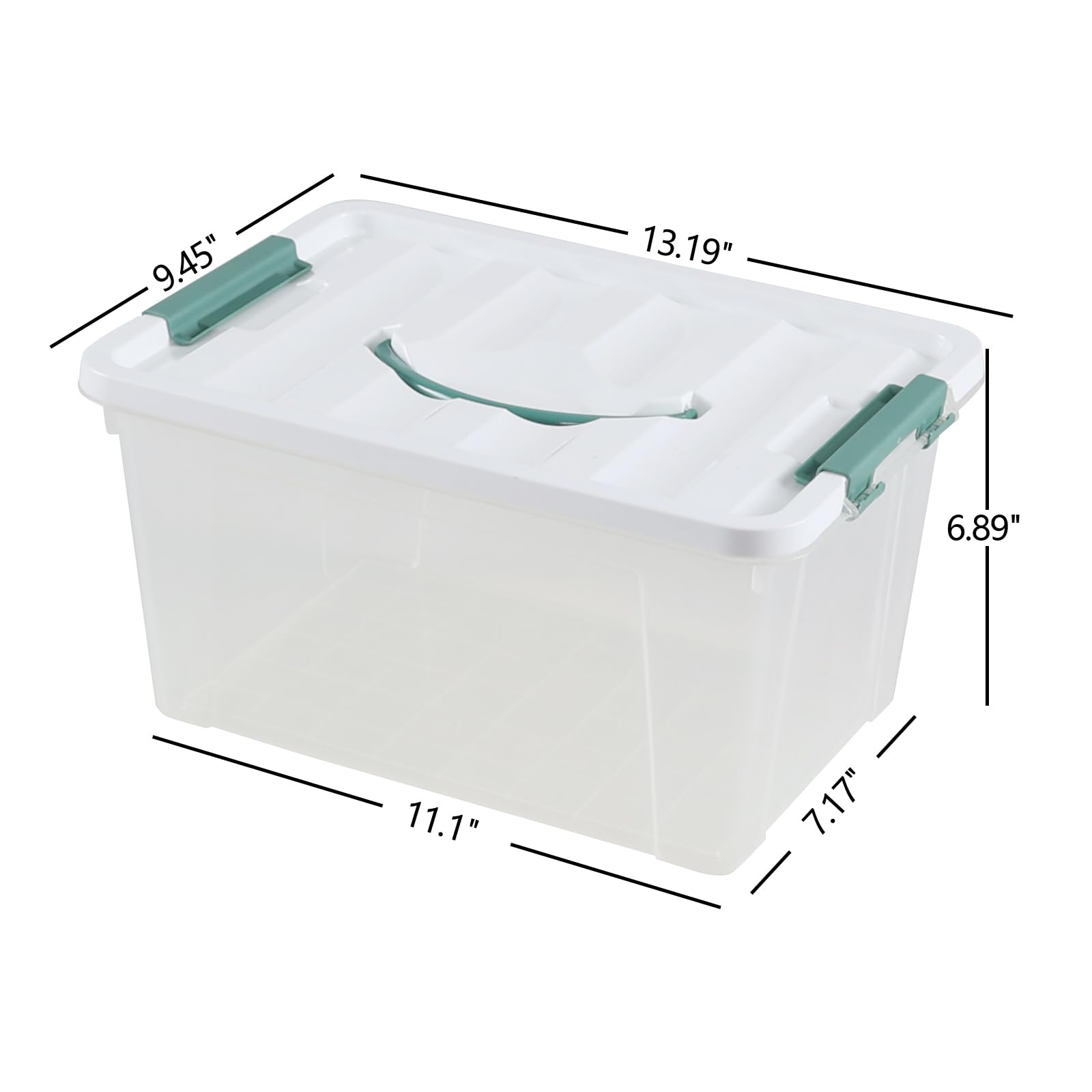 6 Pack Clear Latch Storage Box (6 Count)