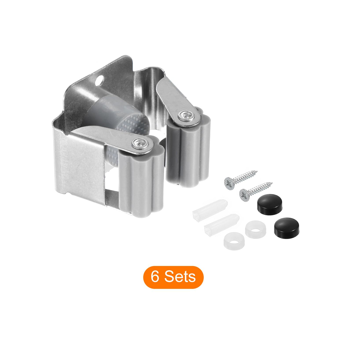 6pcs Mop Broom Holder Wall Mount