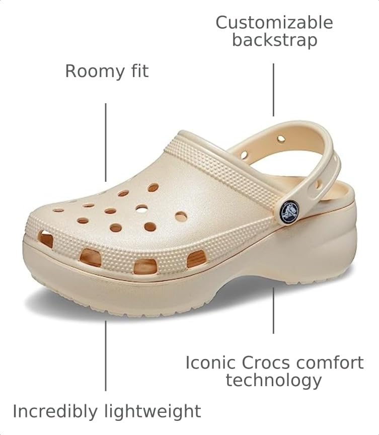 Women's Classic Platform Glitter Clog