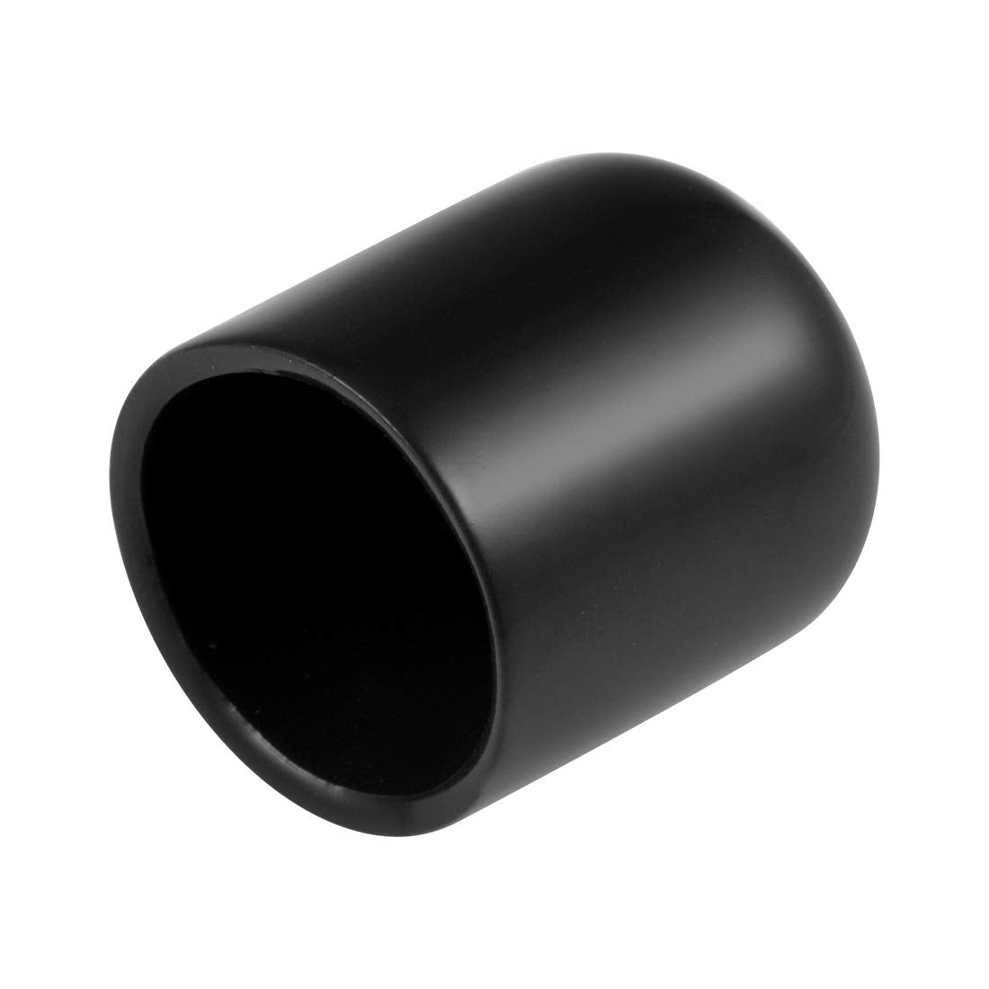 20pcs Rubber End Caps 19mm ID Vinyl Round Tube Bolt Cap Cover Thread Protectors Black (20 Count)