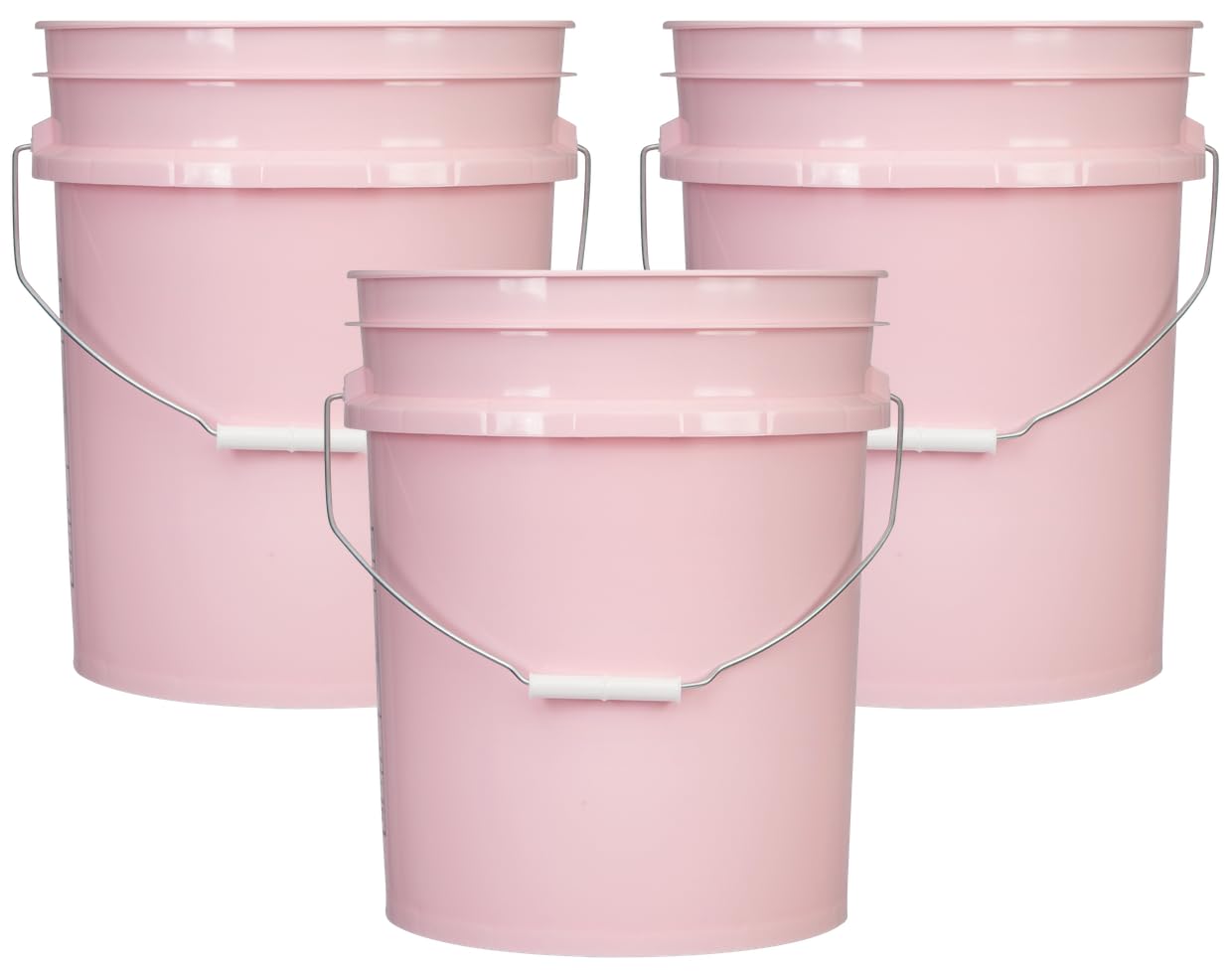5 Gallon Premium HPDE Plastic Bucket (3 Count)