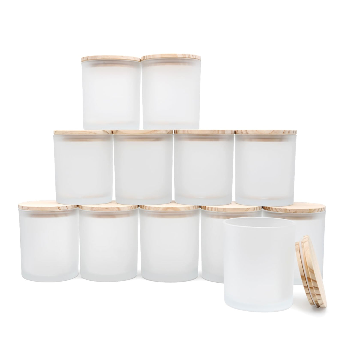 14 OZ Thick Candle Jars for Making Candles 12 Pcs (12 Count)
